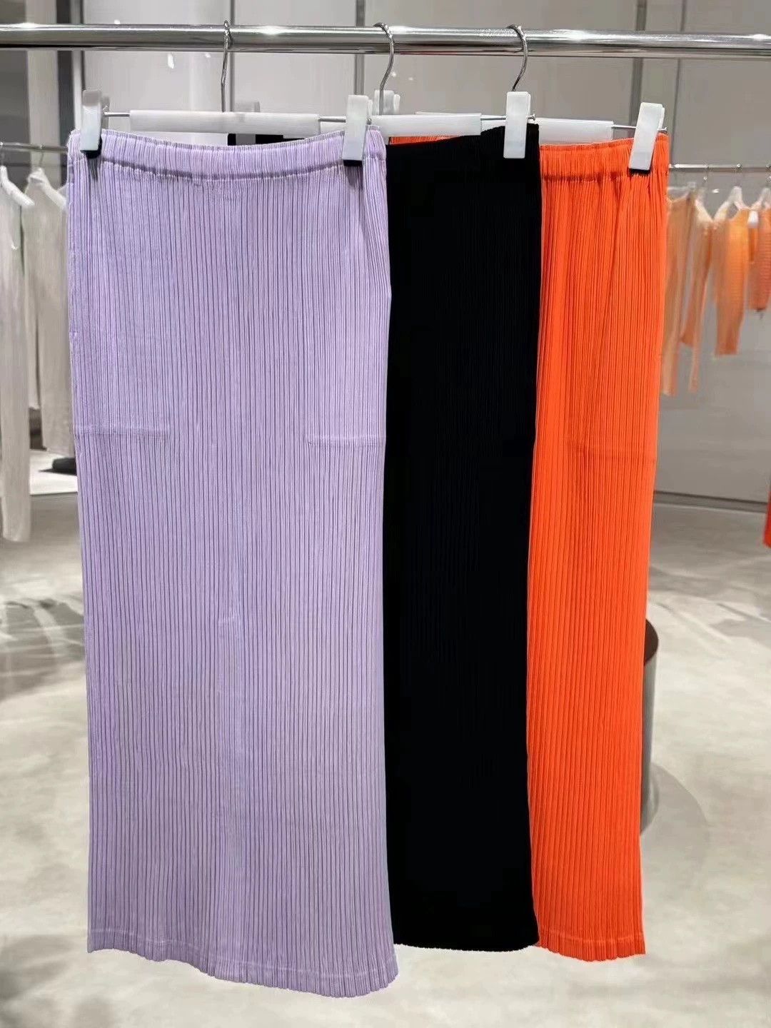 Issey Miyake issey miyake Purple toothpick pleated skirt Size US 30 / EU 46 - 1 Thumbnail