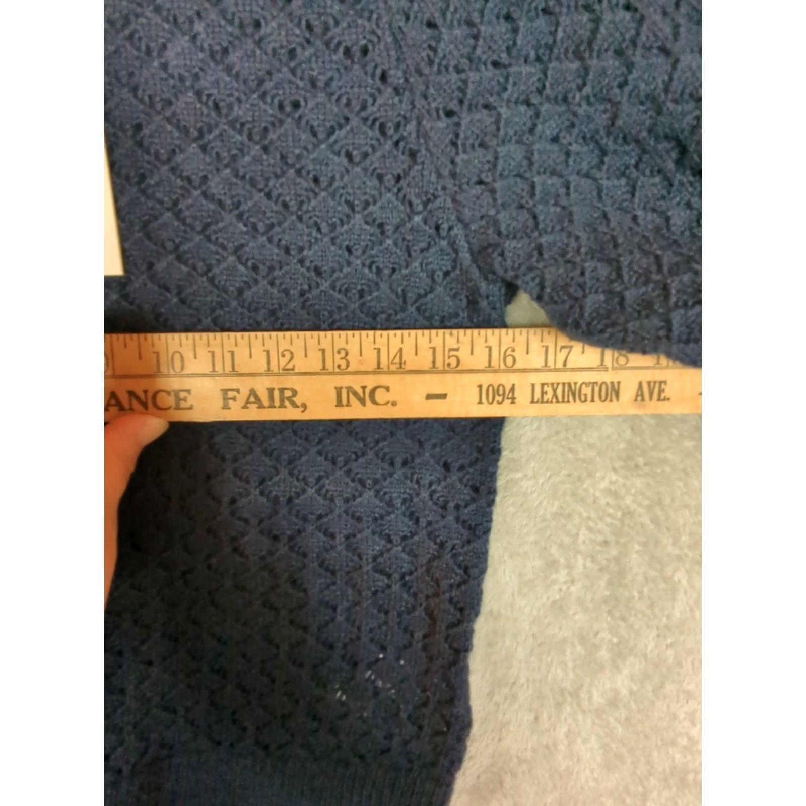 Joie JOIE Sweater Top Honeycomb Open Knit Wool Blend Blue XXS Women Size XXS / US 00 / IT 34 - 7 Thumbnail