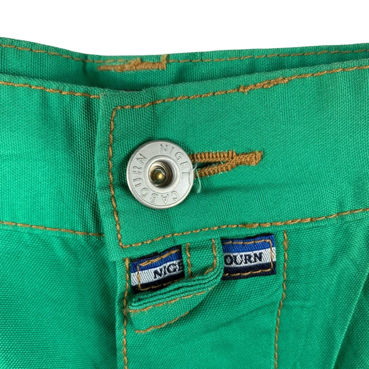 Japanese Brand × Nigel Cabourn NIGEL CABOURN Green baggy colour jeans Size US 33 - 5 Thumbnail