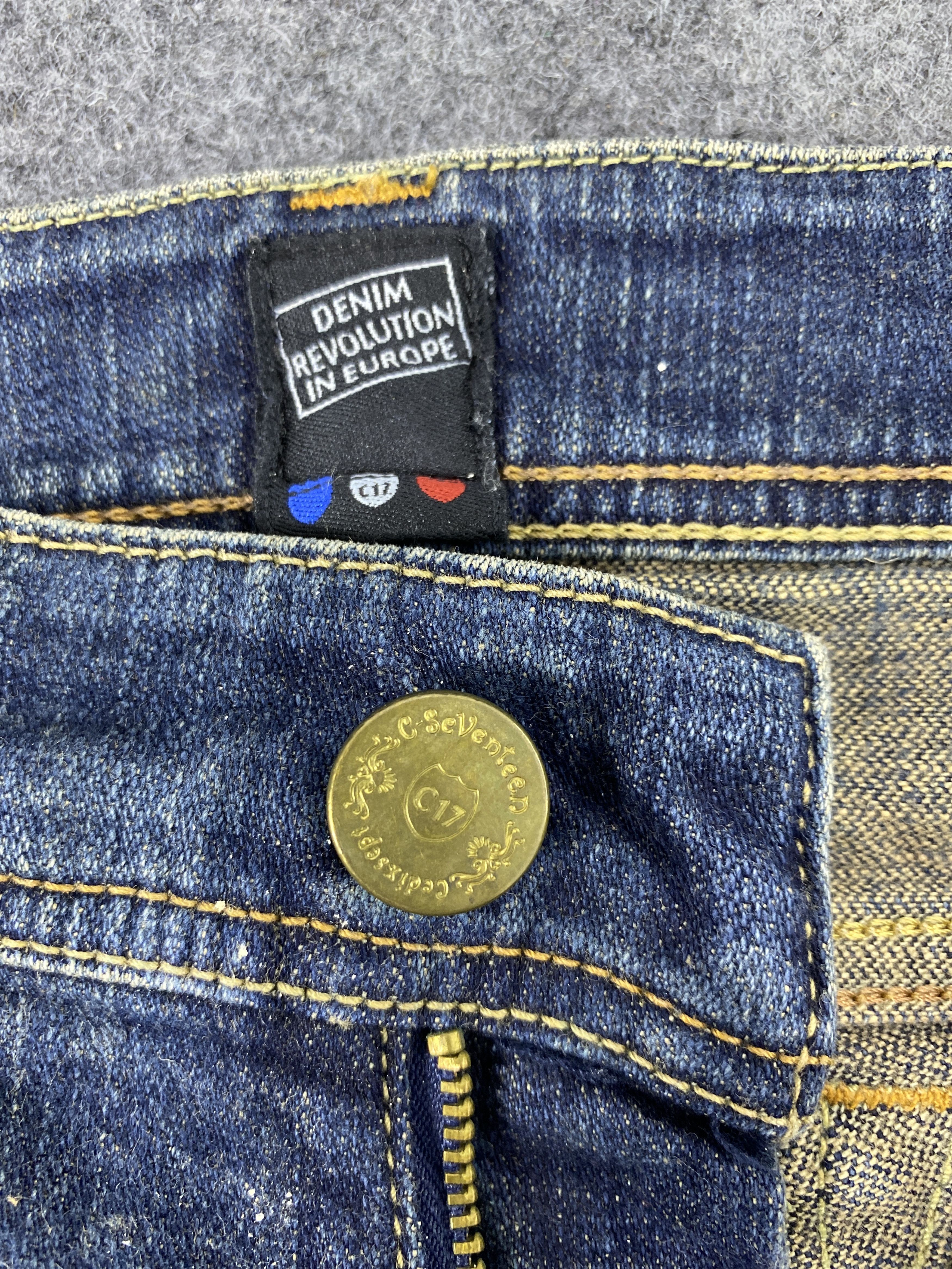 Japanese Brand C-seventeen Blue Wash bootcut Jeans - J1068 Size 27" / US 4 / IT 40 - 8 Thumbnail