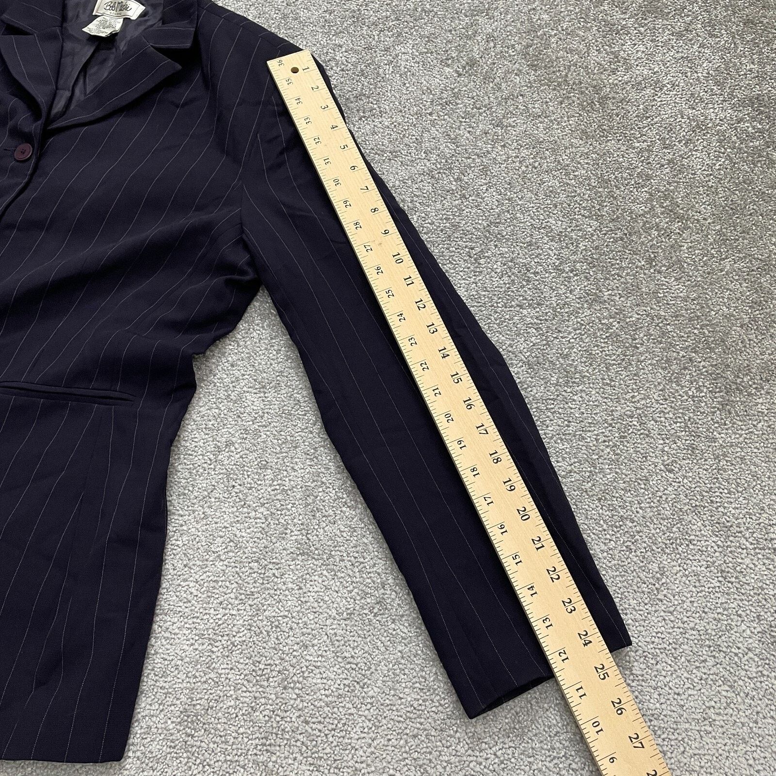 Bob Mackie Bob Mackie Blazer Mini Skirt Suit Set Womens 16 Purple Strip Size 34" / US 12 / IT 48 - 21 Thumbnail
