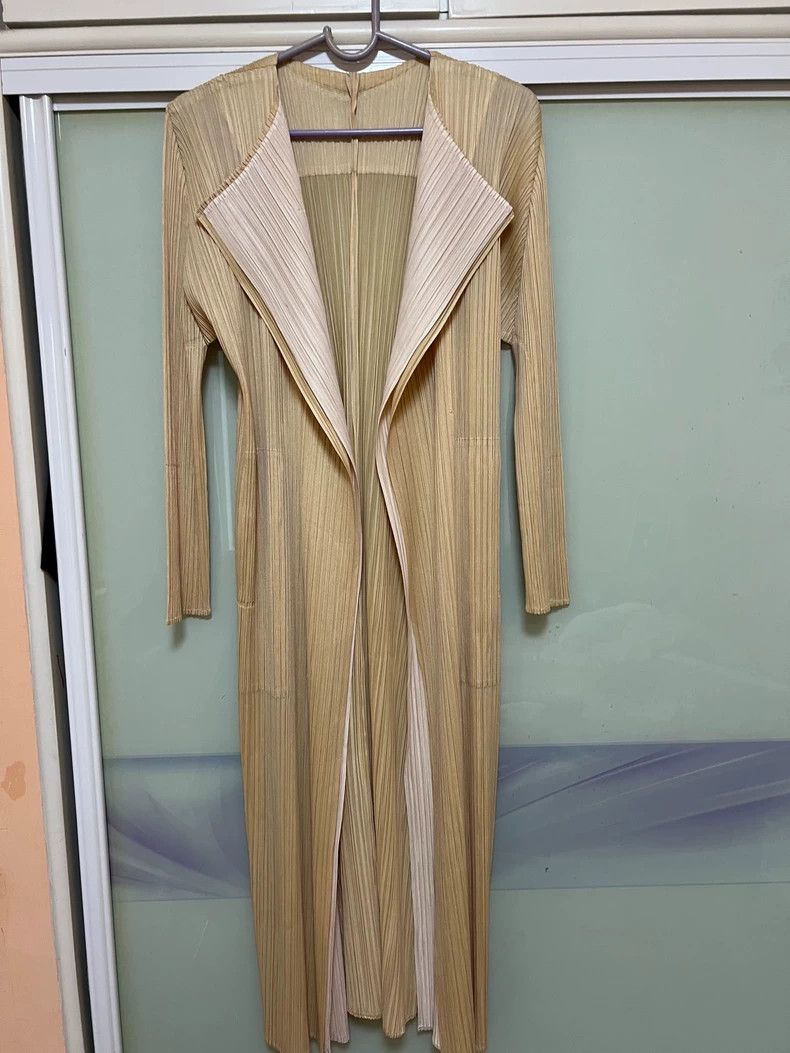 Issey Miyake Issey Miyake size:3 Beige pleated cardigan Size M / US 6-8 / IT 42-44 - 4 Thumbnail