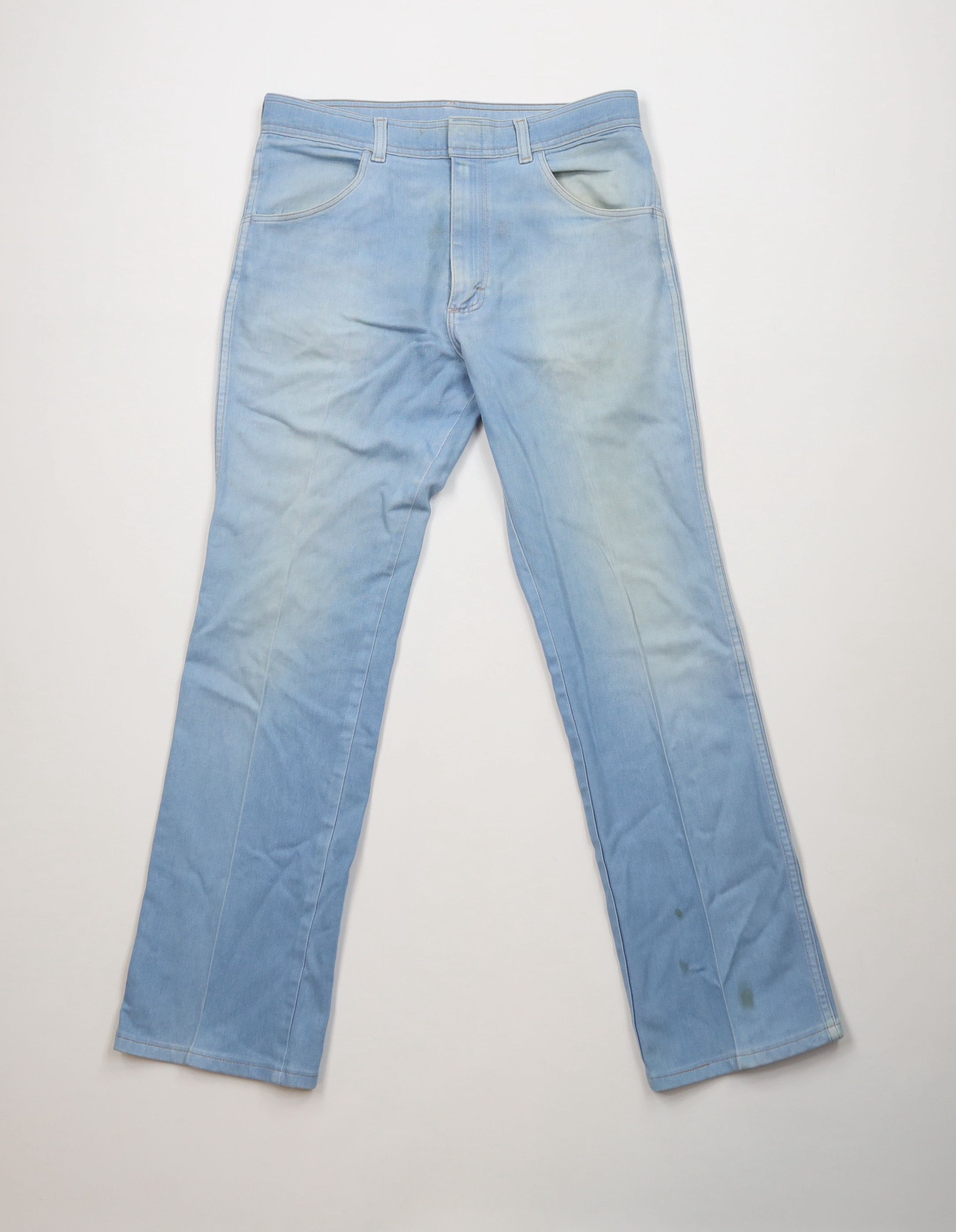 Vintage Vintage 70s Streetwear Flared Bootcut Denim Jeans Blue USA Size US 30 / EU 46 - 1 Thumbnail