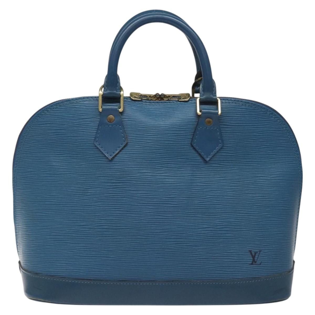 Louis Vuitton Alma Blue Leather Handbag (Pre-Owned) Size ONE SIZE - 1 Thumbnail