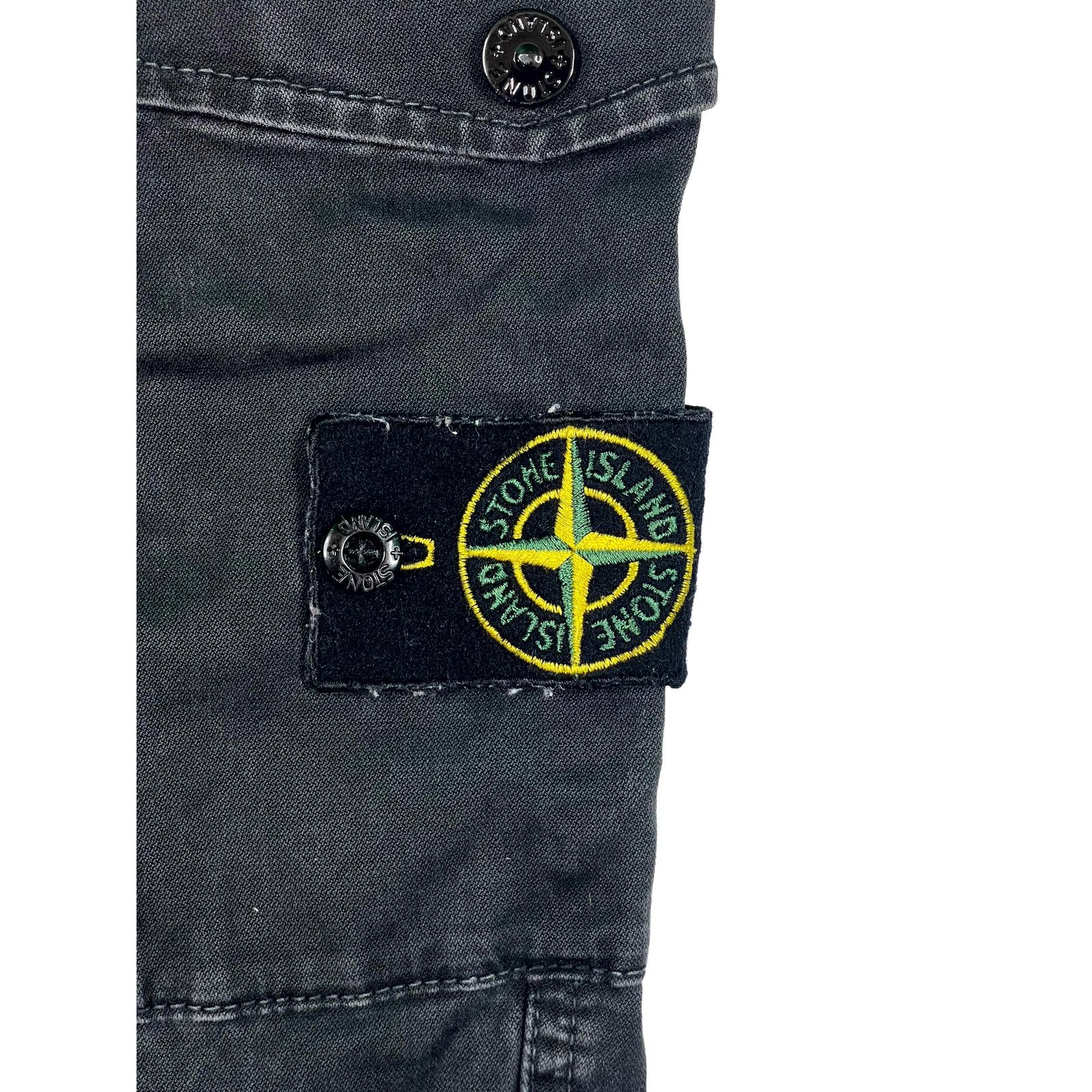 Stone Island Stone Island Cargo Black Jeans Size US 31 - 3 Thumbnail