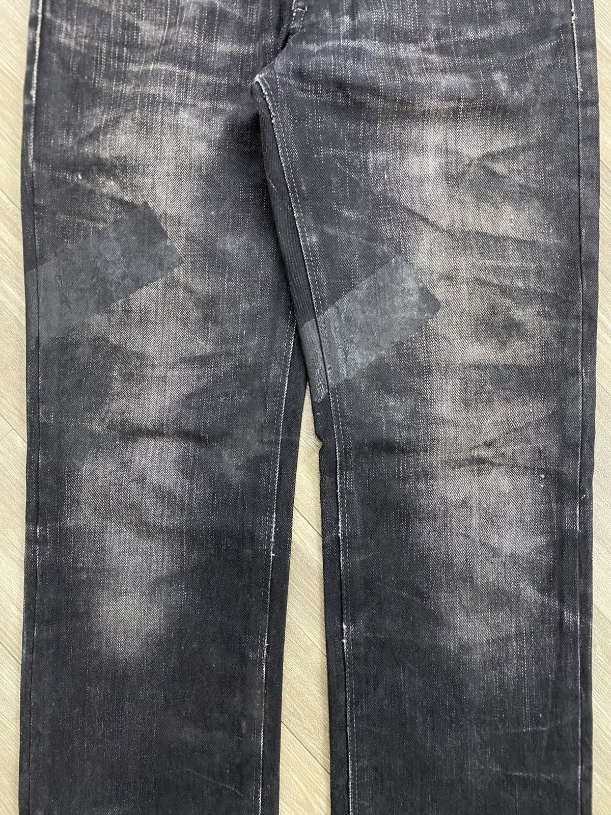 Neil Barrett 2000s Neil Barrett Distressed Faded Black Washed Jeans Size US 33 - 4 Thumbnail