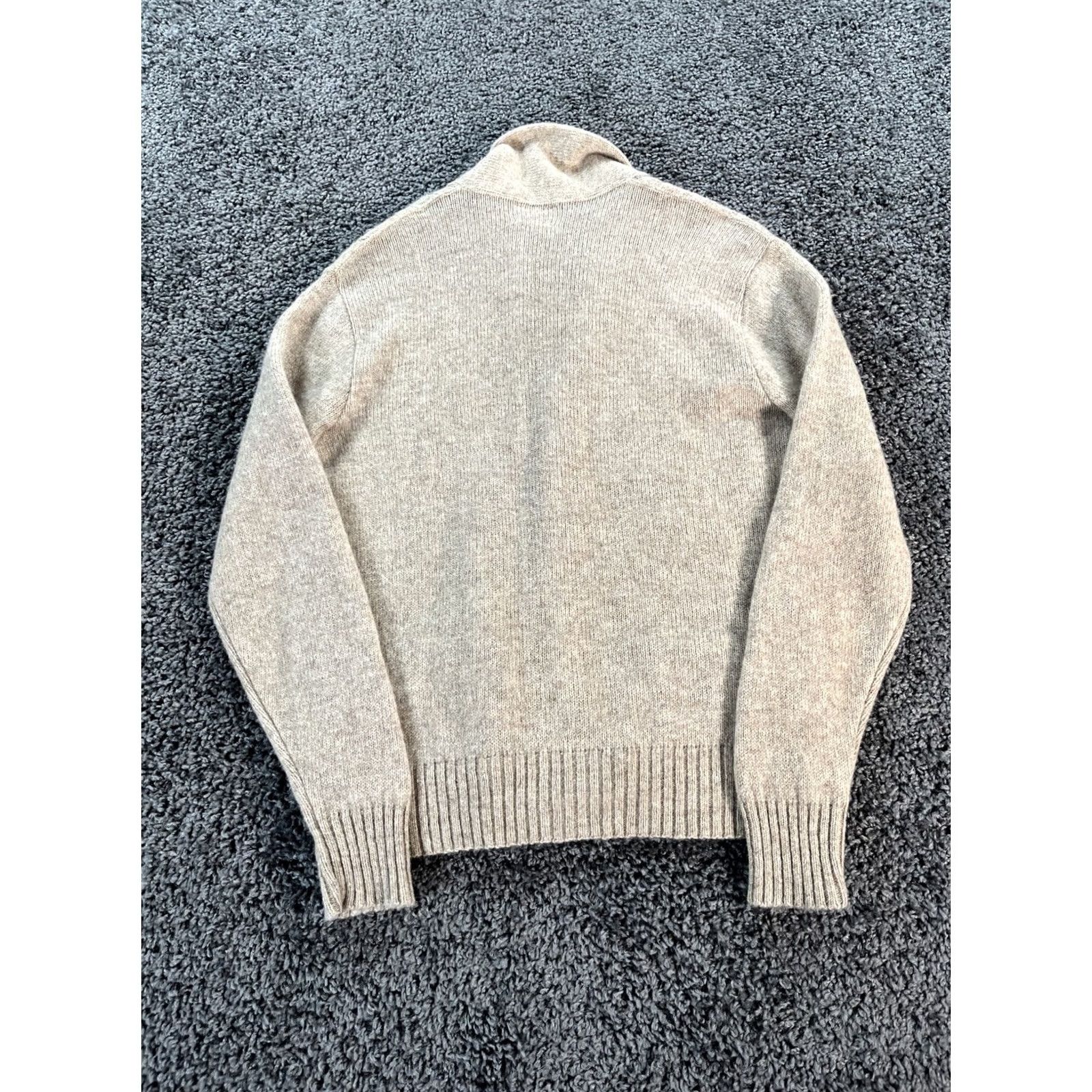 Vintage VINTAGE Robert Bruce Cardigan Sweater L Beige Wool Cable-Knit Grunge Men Size US L / EU 52-54 / 3 - 5 Thumbnail