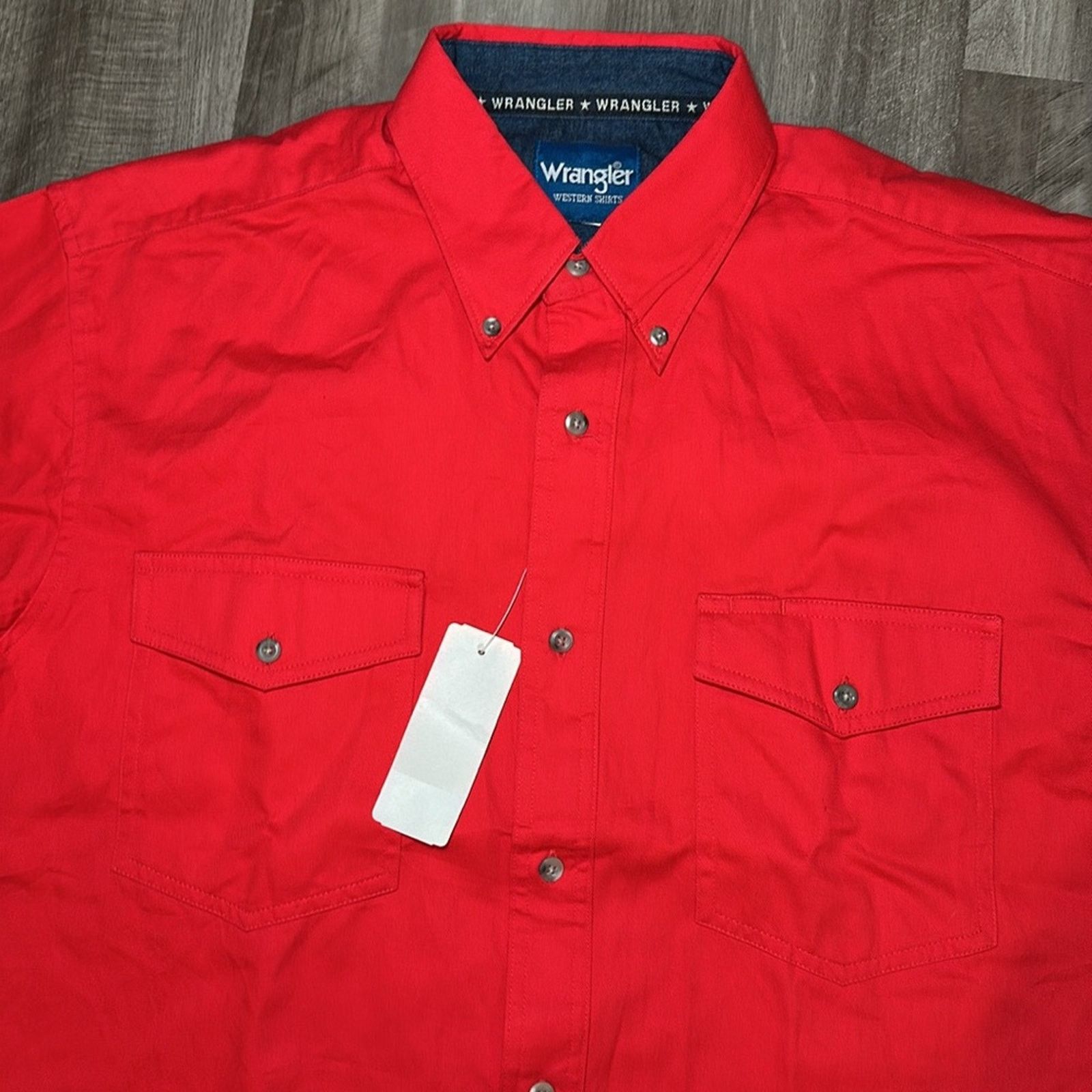 Wrangler Wrangler Western Short Sleeve Button Down - Large Tall Size US L / EU 52-54 / 3 - 5 Thumbnail