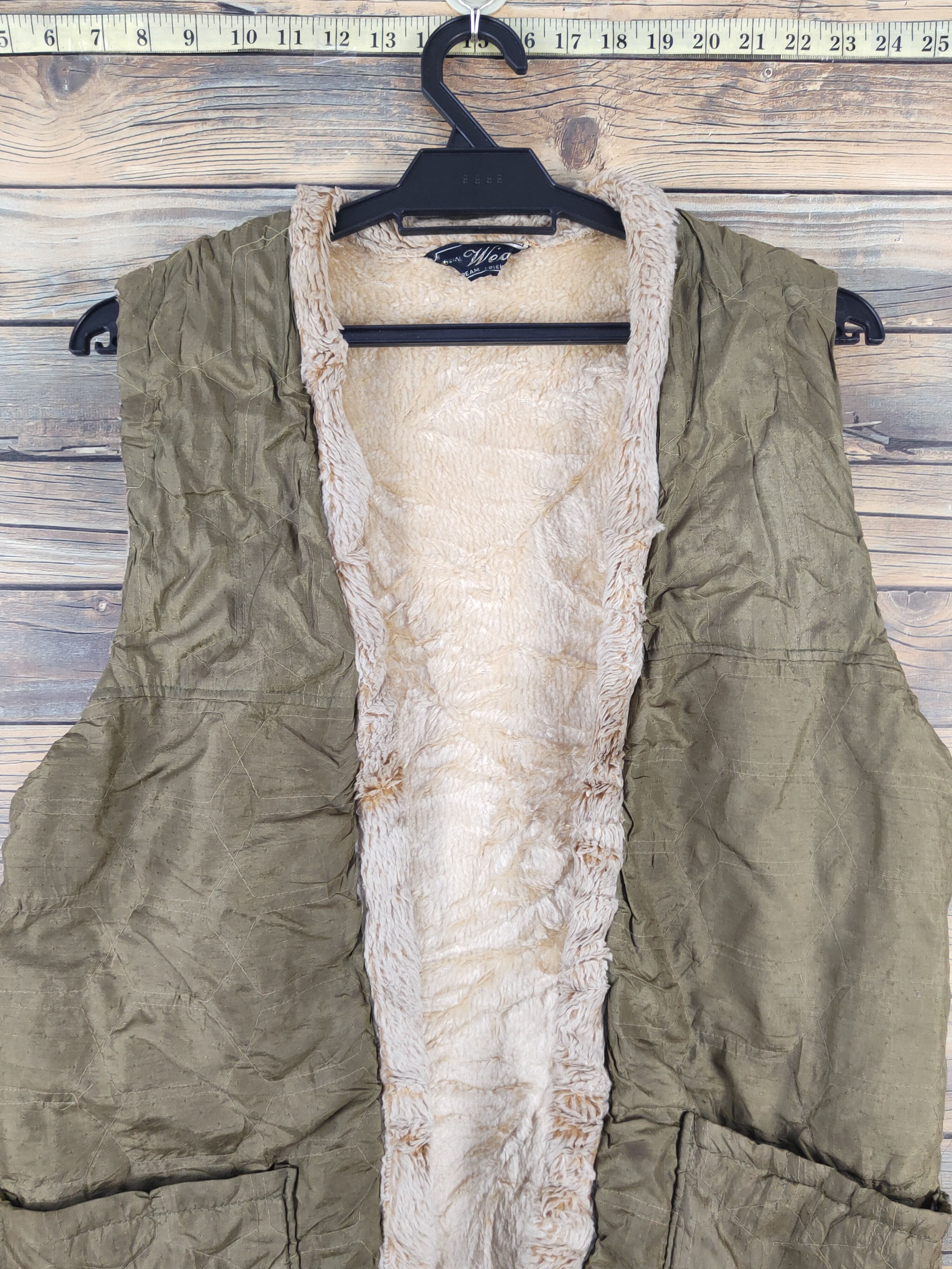 Japanese Brand × Vintage Vintage "Dream Friend"Japanese Brand Olive Fur Mohair Vests Size US M / EU 48-50 / 2 - 2 Thumbnail