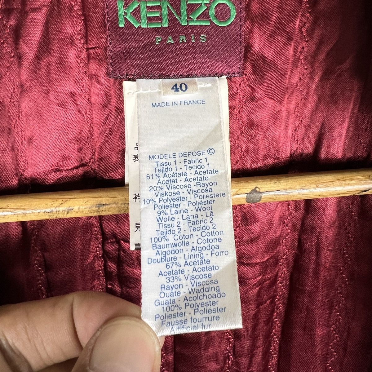Kenzo Kenzo Paris Jacquard Coat With Faux Fur Made In France Size M / US 6-8 / IT 42-44 - 13 Thumbnail
