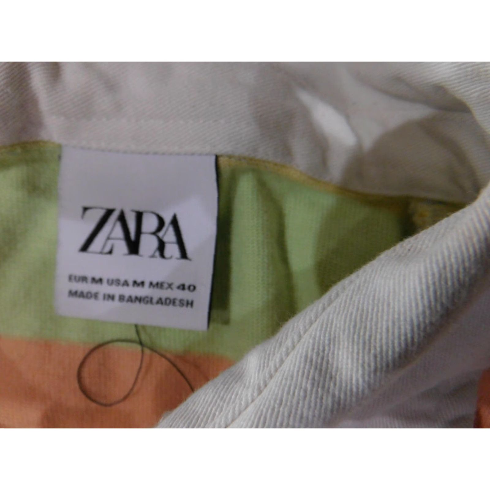 Zara ZARA Shirt Mens Medium Pastel Multicolor Stripe Rugby Polo Long Sleeve Cotton Size US M / EU 48-50 / 2 - 7 Thumbnail