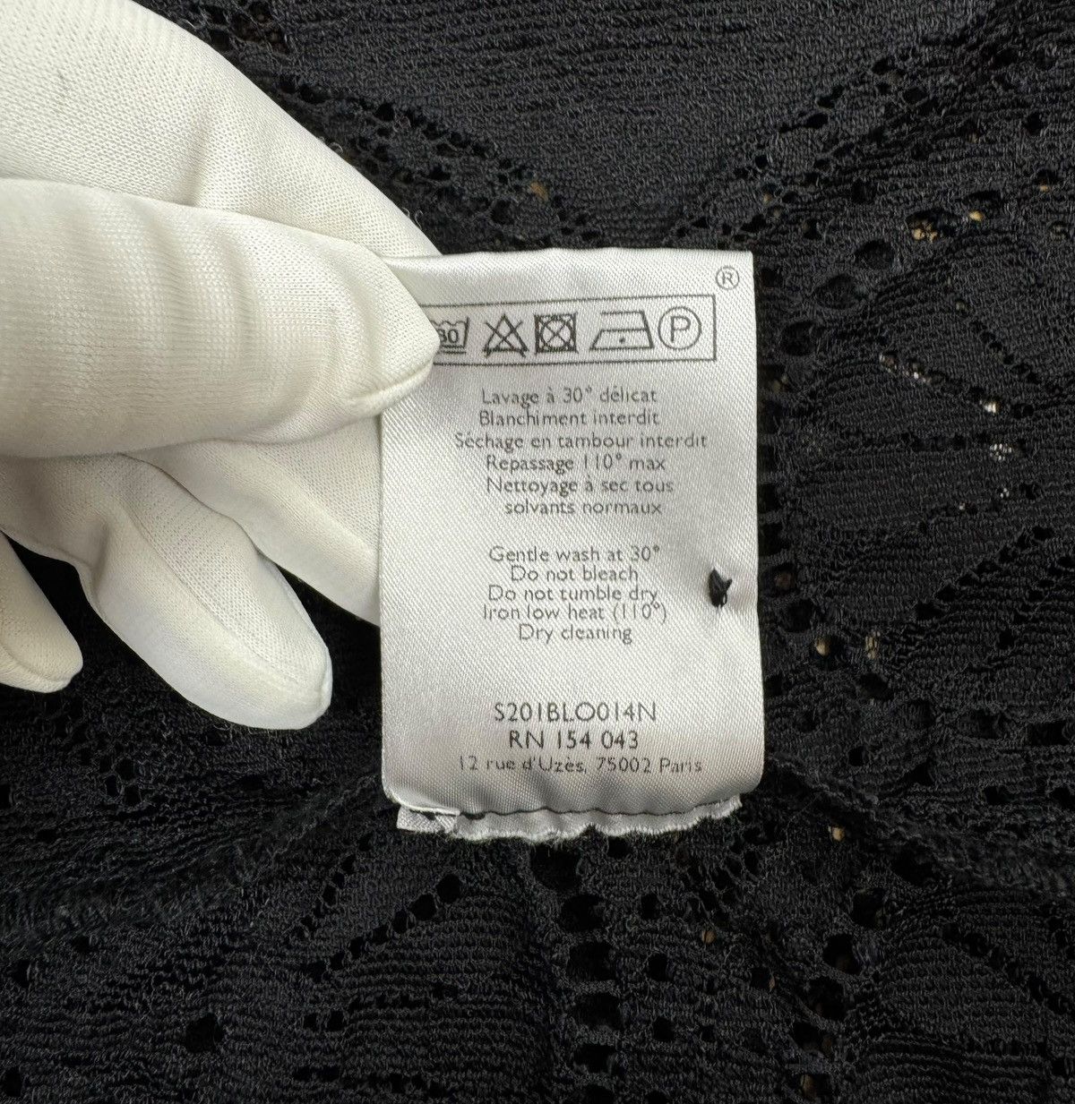 Sezane Sezane Lace Pattern Mock Neck Blouse Cotton size 44 Size L / US 10 / IT 46 - 17 Thumbnail