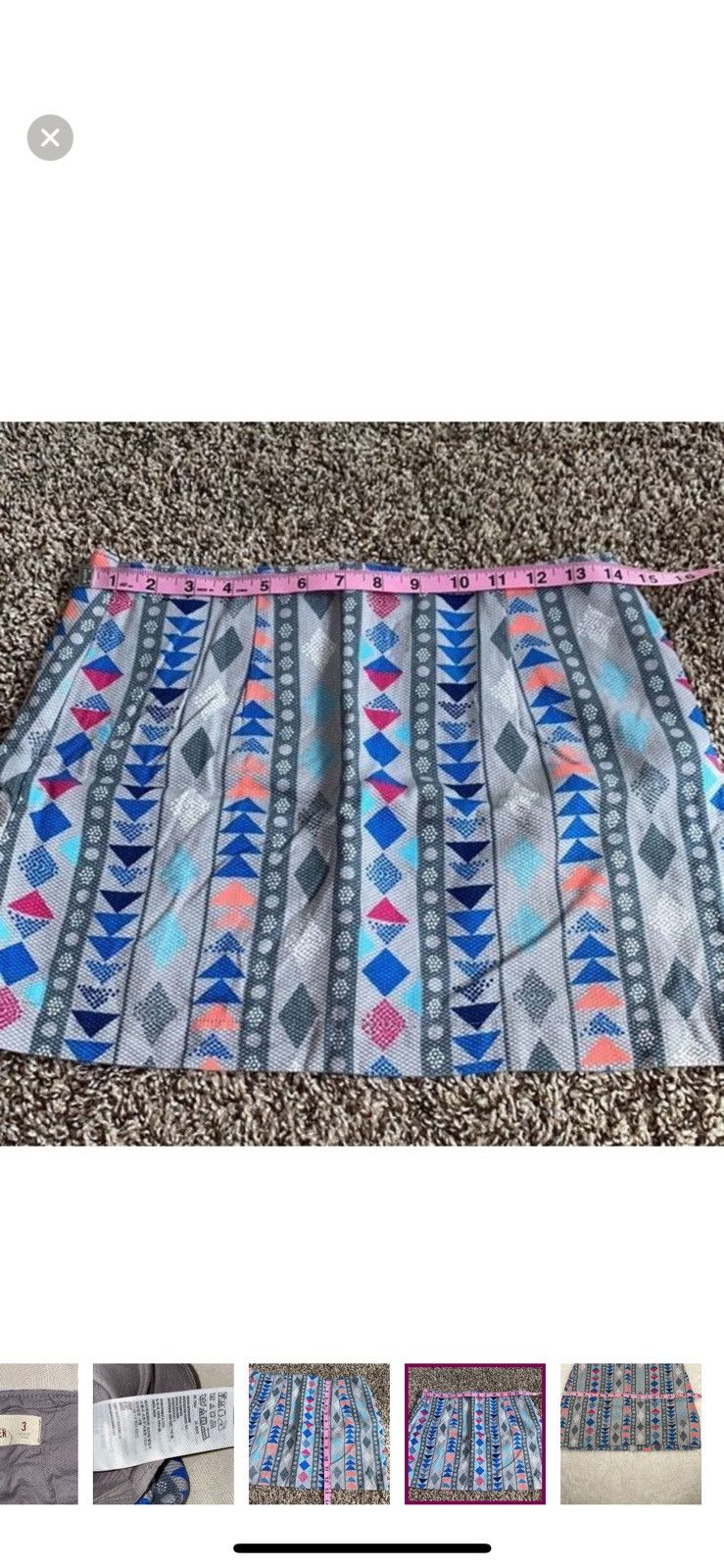 Hollister Hollister geometric mini skirt size 3 Size 26" / US 2 / IT 38 - 6 Thumbnail