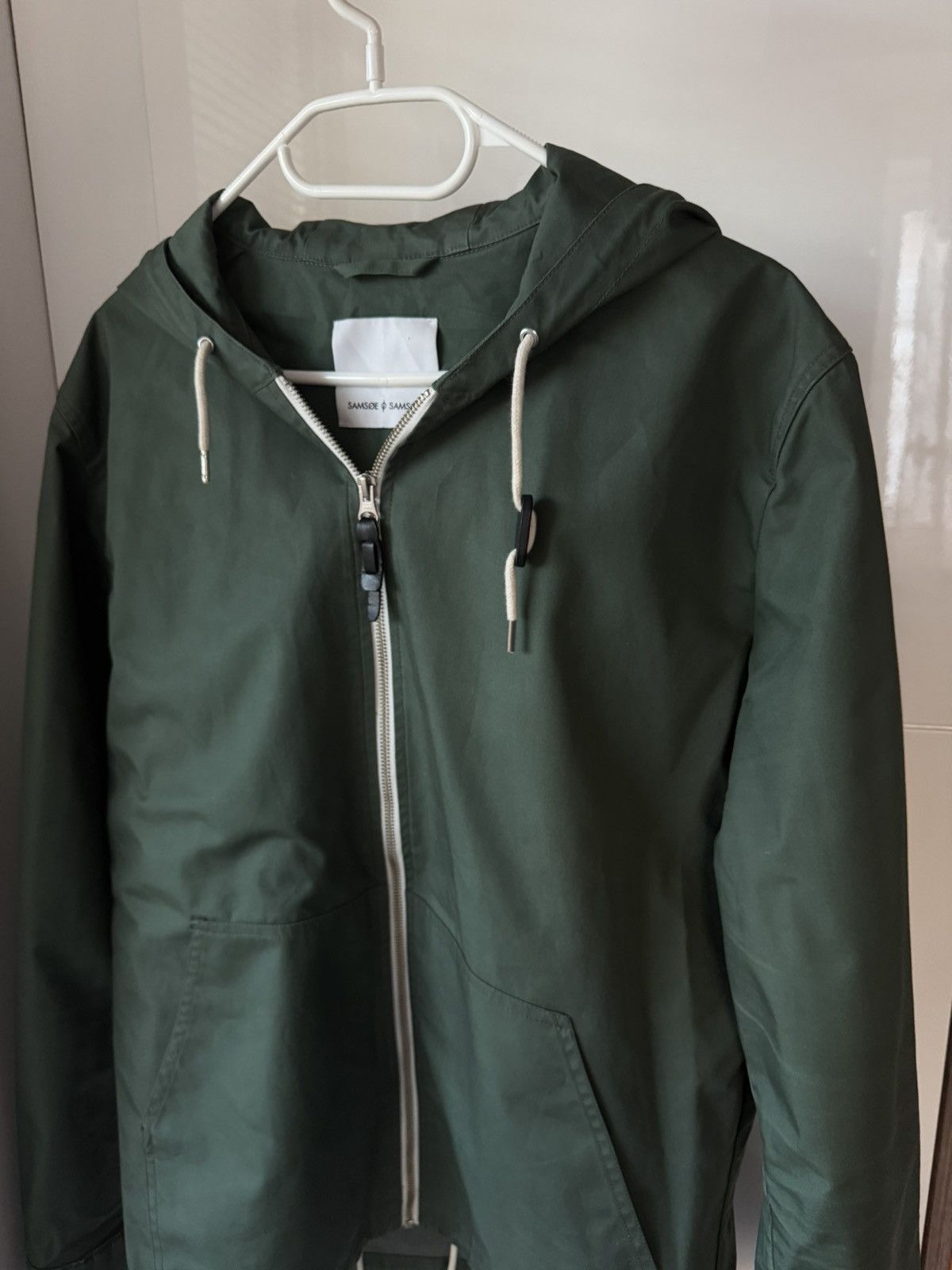 Samsoe Samsoe Samsoe Samsoe Dalgarno Thyme Waxed Waterproof Jacket Size US L / EU 52-54 / 3 - 3 Thumbnail