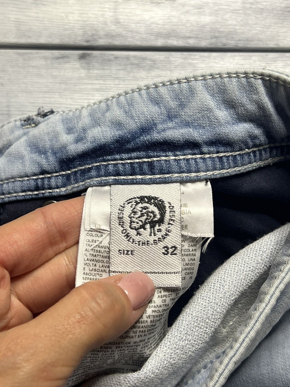 Diesel Rare Vintage Denim Pants Diesel Luxury Avant-Garde Style Y2K Size US 32 / EU 48 - 10 Thumbnail