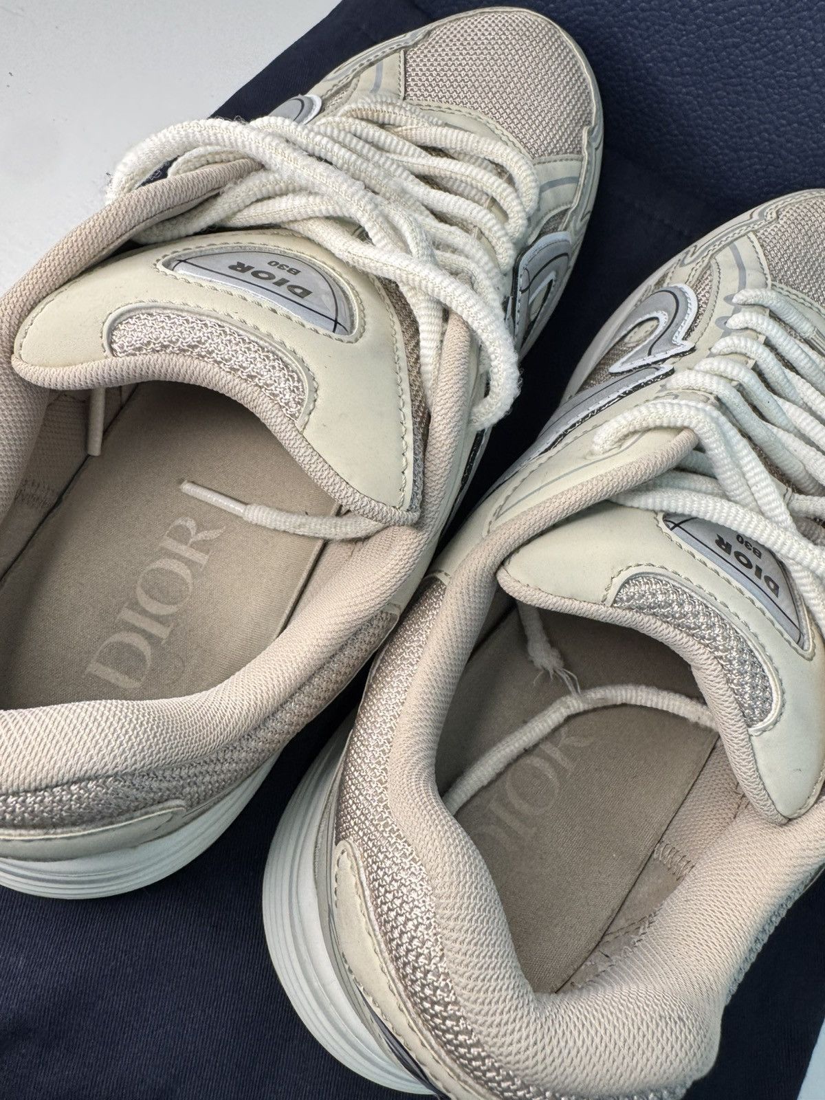 Dior Dior B30 Beige CD Logo Sneakers SZ 11/44 Gently Worn Size US 11 / EU 44 - 5 Thumbnail