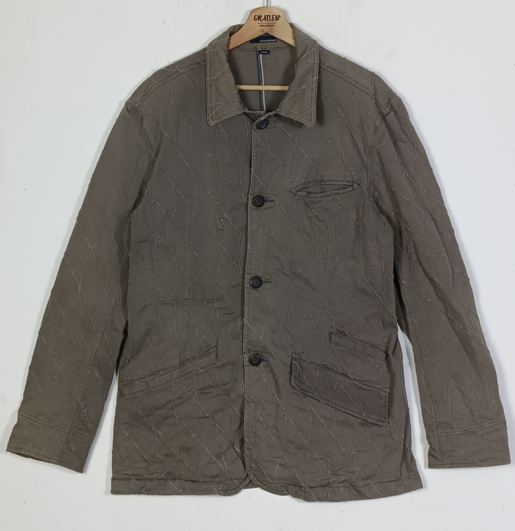 Japanese Brand Rare🔥Flying Scotsman Full Selvedge Rare Design Size US L / EU 52-54 / 3 - 1 Thumbnail