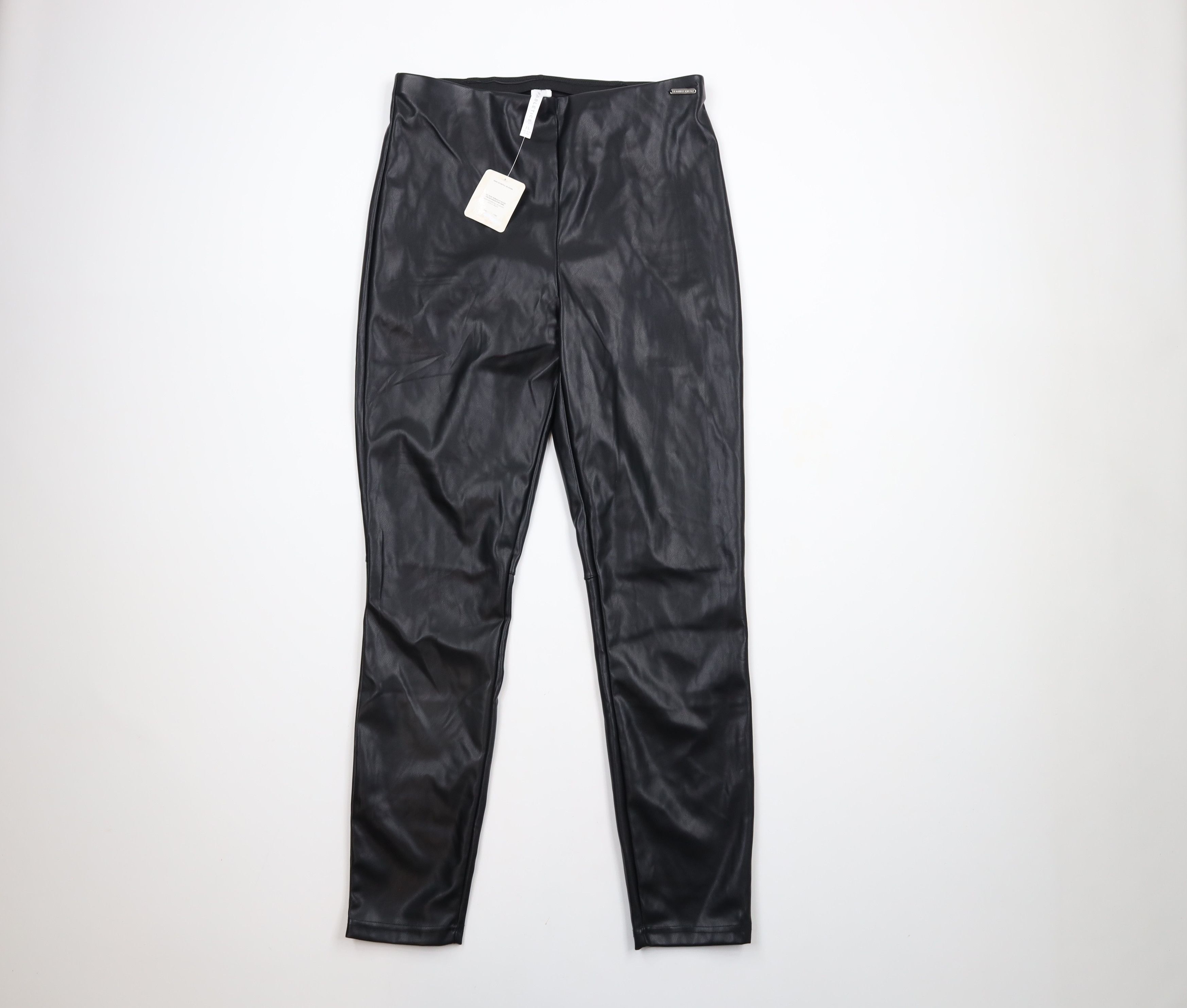 Fabletics × Vintage New Fabletics Vegan Leather Pull On Legging Pants Black Size 30" / US 8 / IT 44 - 1 Thumbnail
