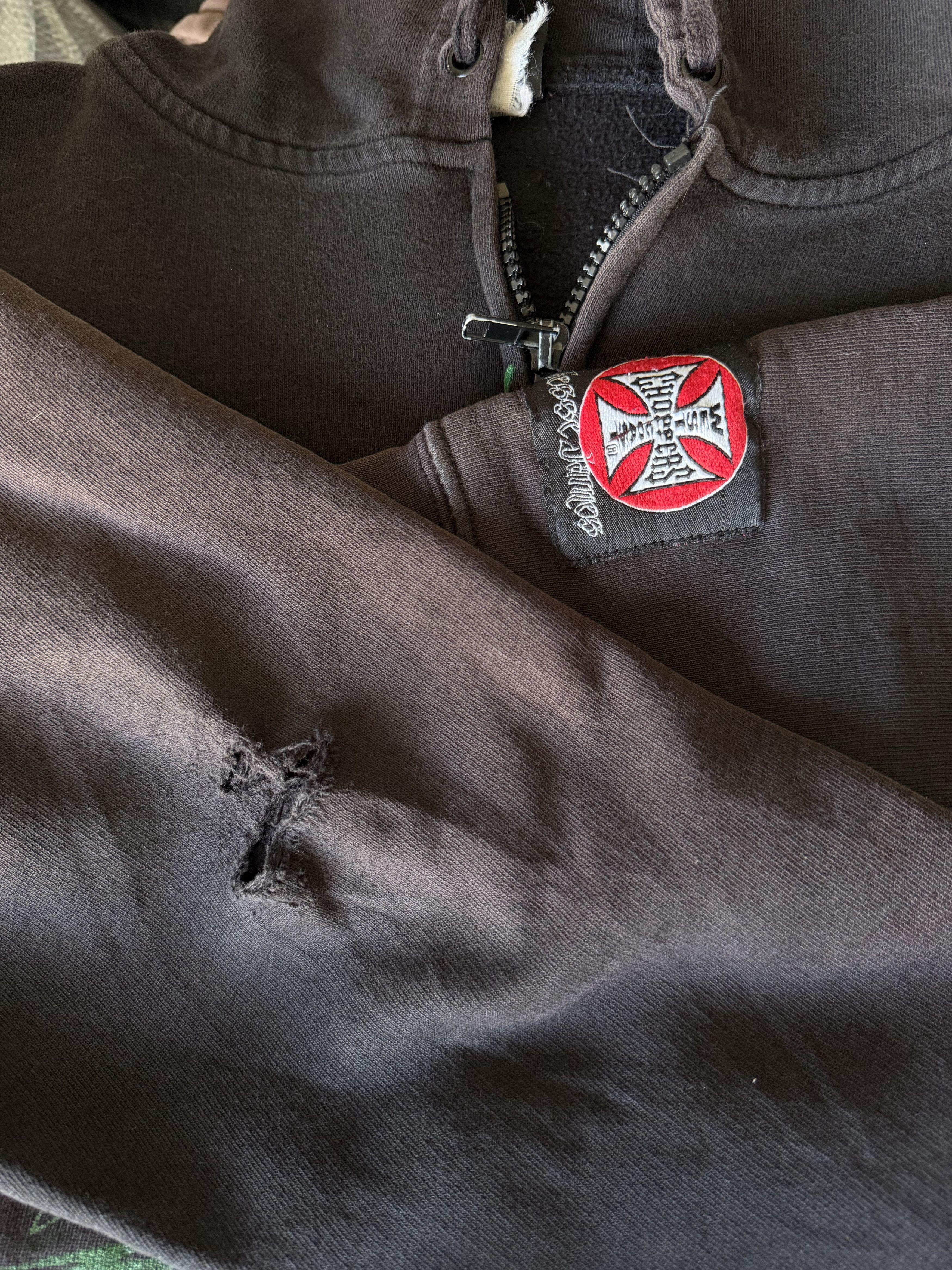 West Coast Choppers Y2K Crazy Jessie James West Coast Choppers Zip Up Hoodie Size US L / EU 52-54 / 3 - 3 Thumbnail
