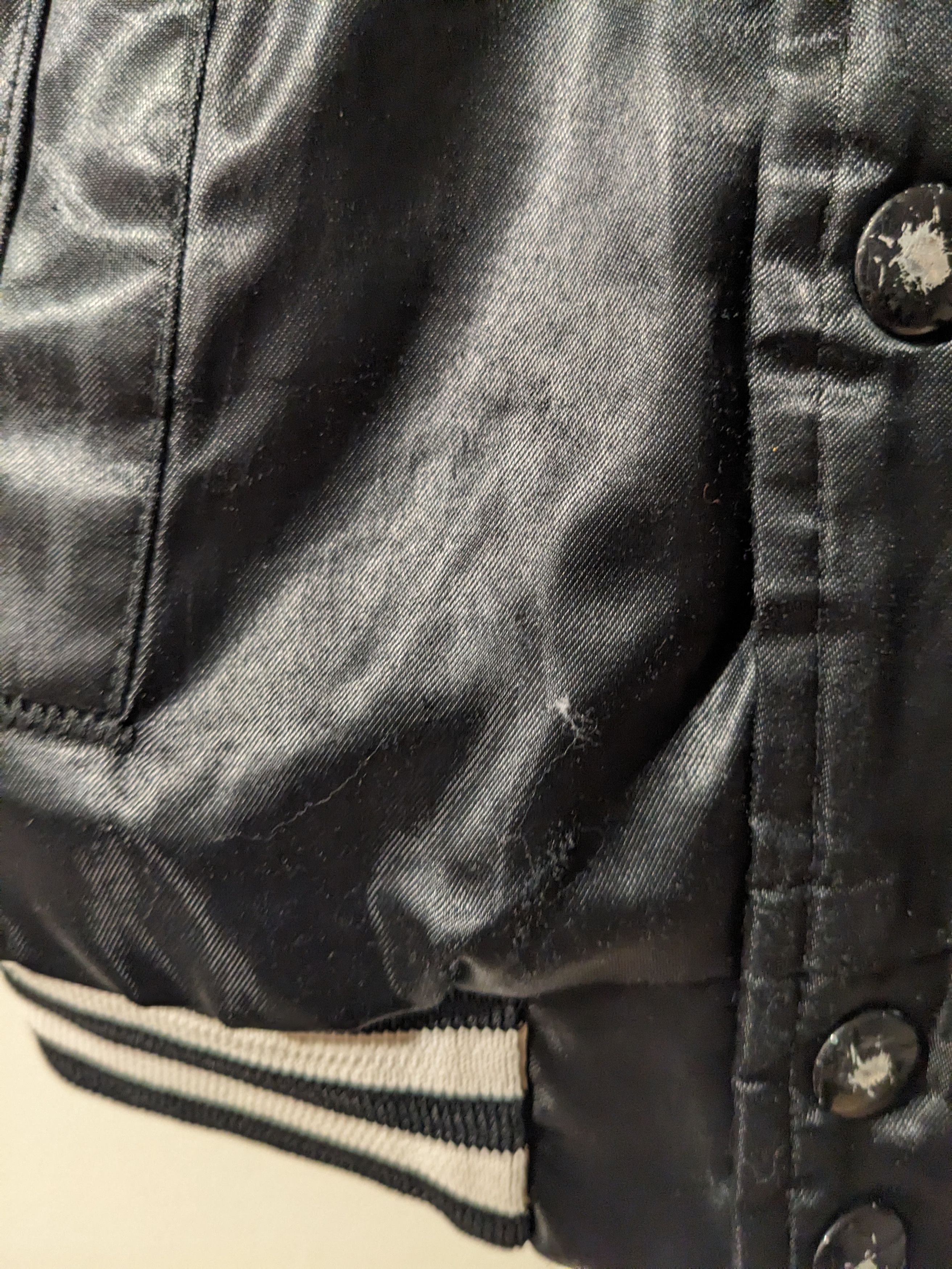 Peanuts × Vintage Vintage 1971 Snoopy Joe Cool Peanuts Black 2T Satin jacket Size US M / EU 48-50 / 2 - 14 Thumbnail