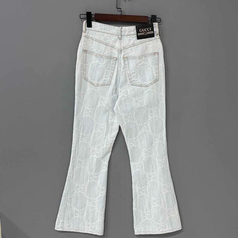 Gucci Light Blue Denim Pants by Gucci-2505 Size 23" - 3 Thumbnail