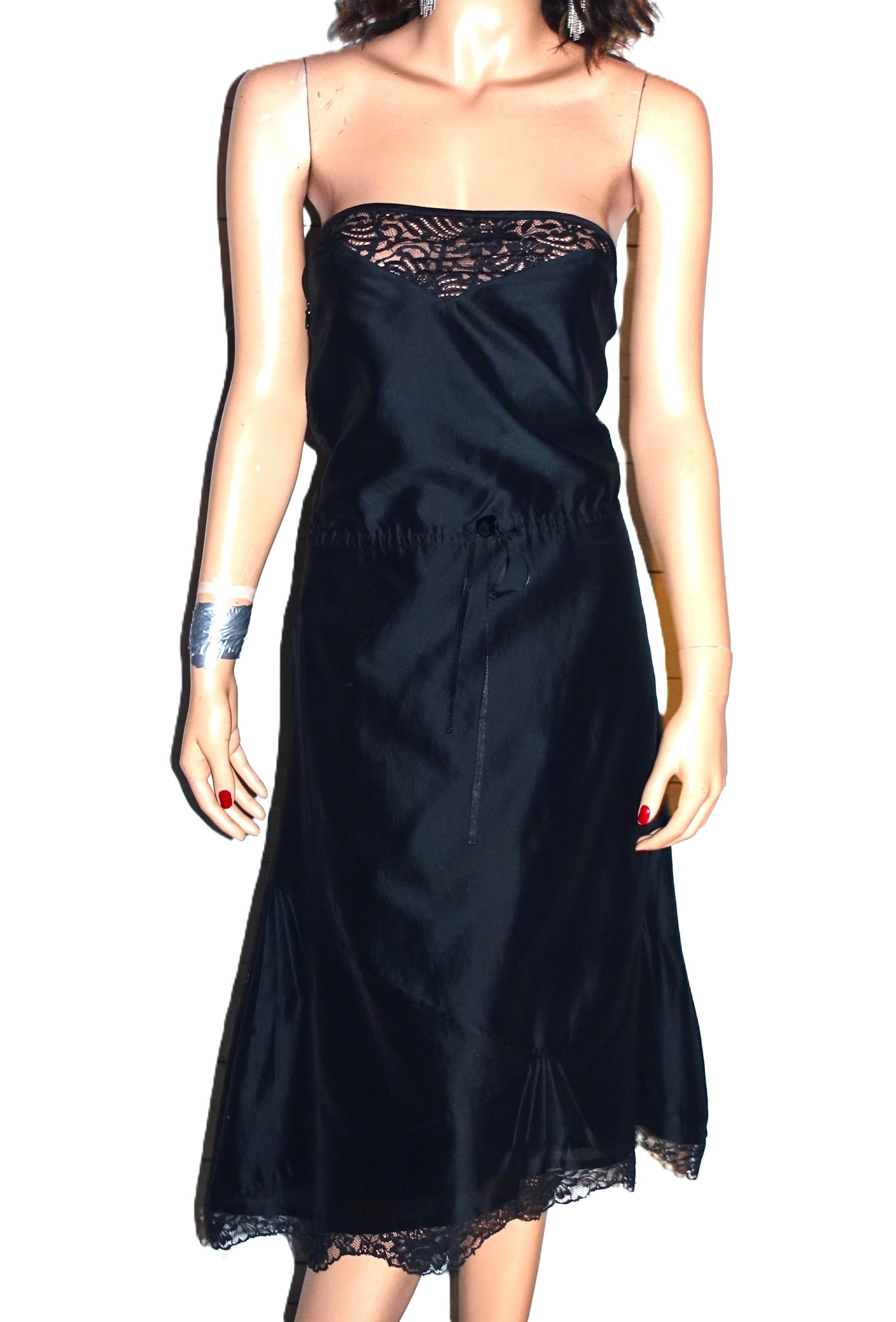 Banana Republic Banana Republic Black Strapless Lace Party Dress 2 Size XS / US 0-2 / IT 36-38 - 1 Thumbnail
