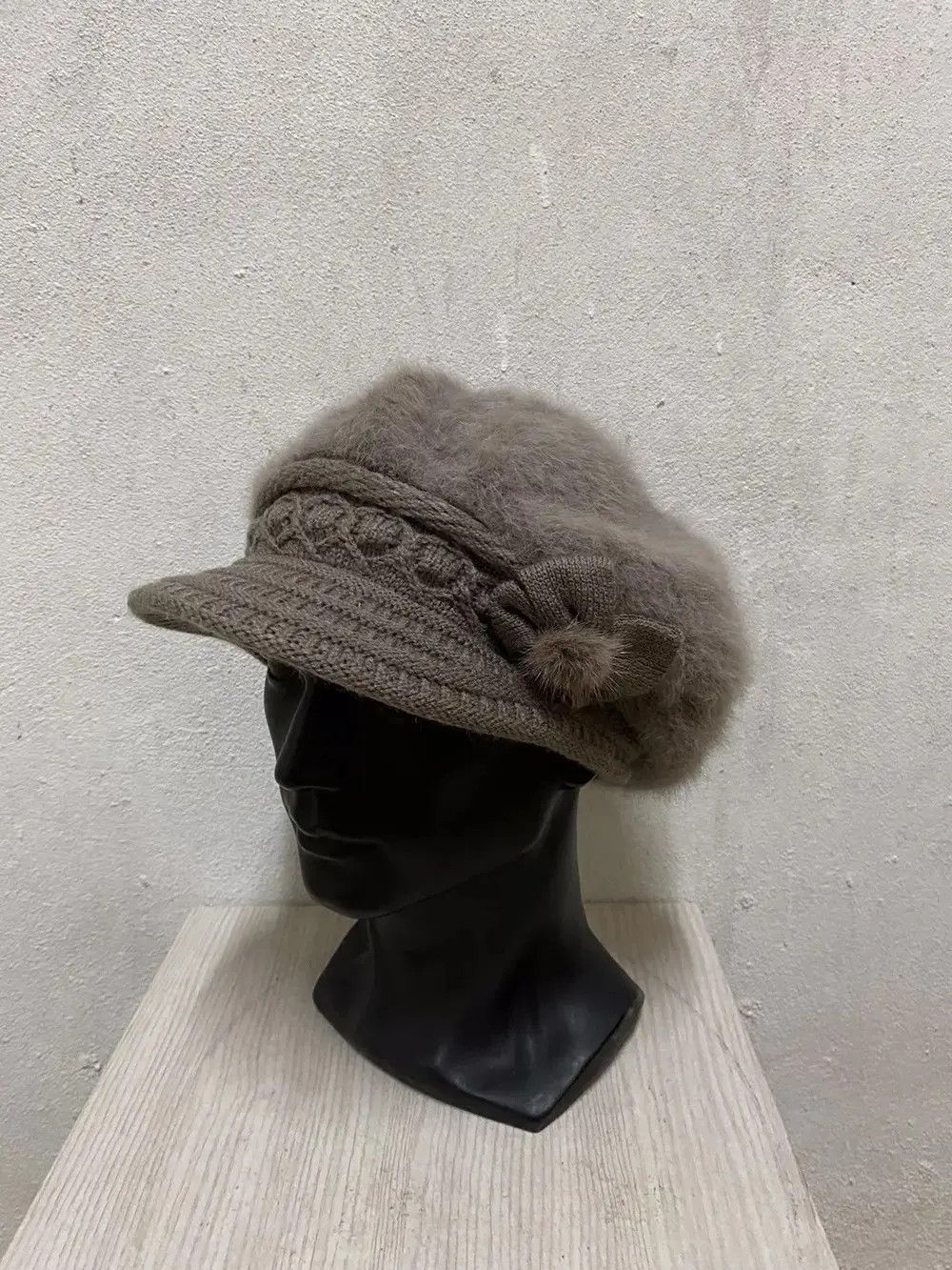 Vintage Rare Mohair Fur Fleece Japanese Brand Beanie Hat Size ONE SIZE - 2 Thumbnail