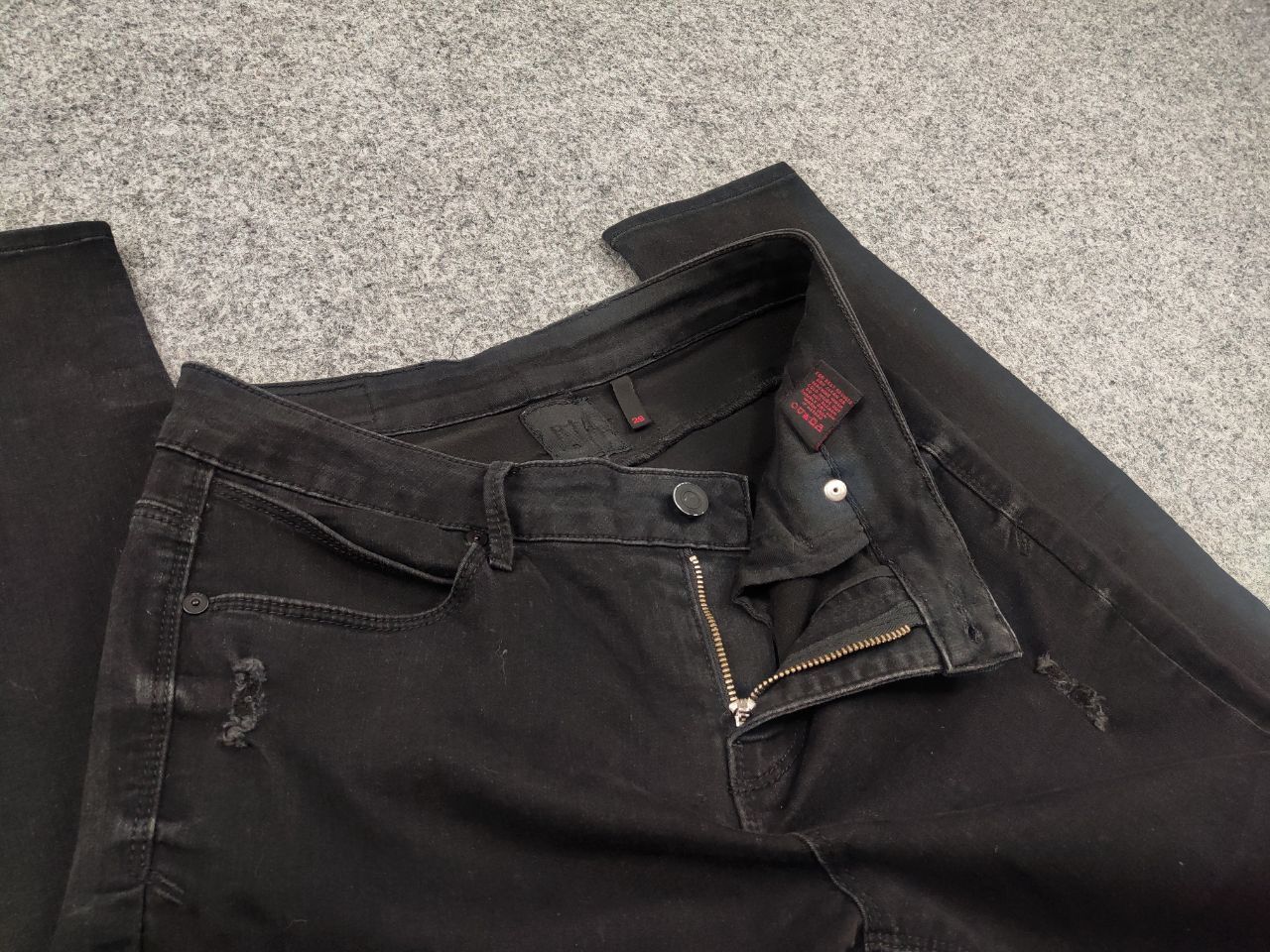 Rta Road To Awe RTA design Black Distressed denim Slim Fit Jeans Size 29" - 14 Thumbnail