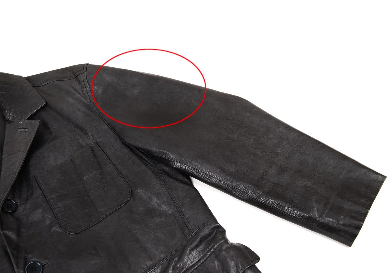 Issey Miyake Charcoal Cow Leather Tailored Jacket Size M Size US M / EU 48-50 / 2 - 8 Thumbnail