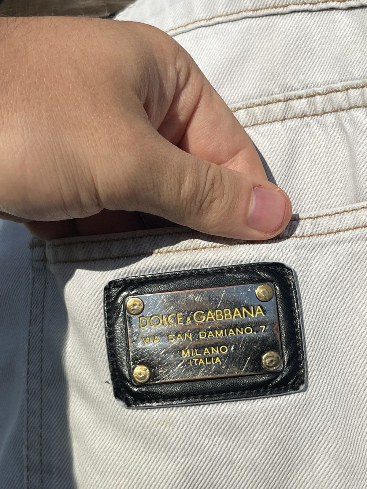 Dolce & Gabbana Y2K Dolce & Gabbana grey jeans Vintage Size US 34 / EU 50 - 6 Thumbnail