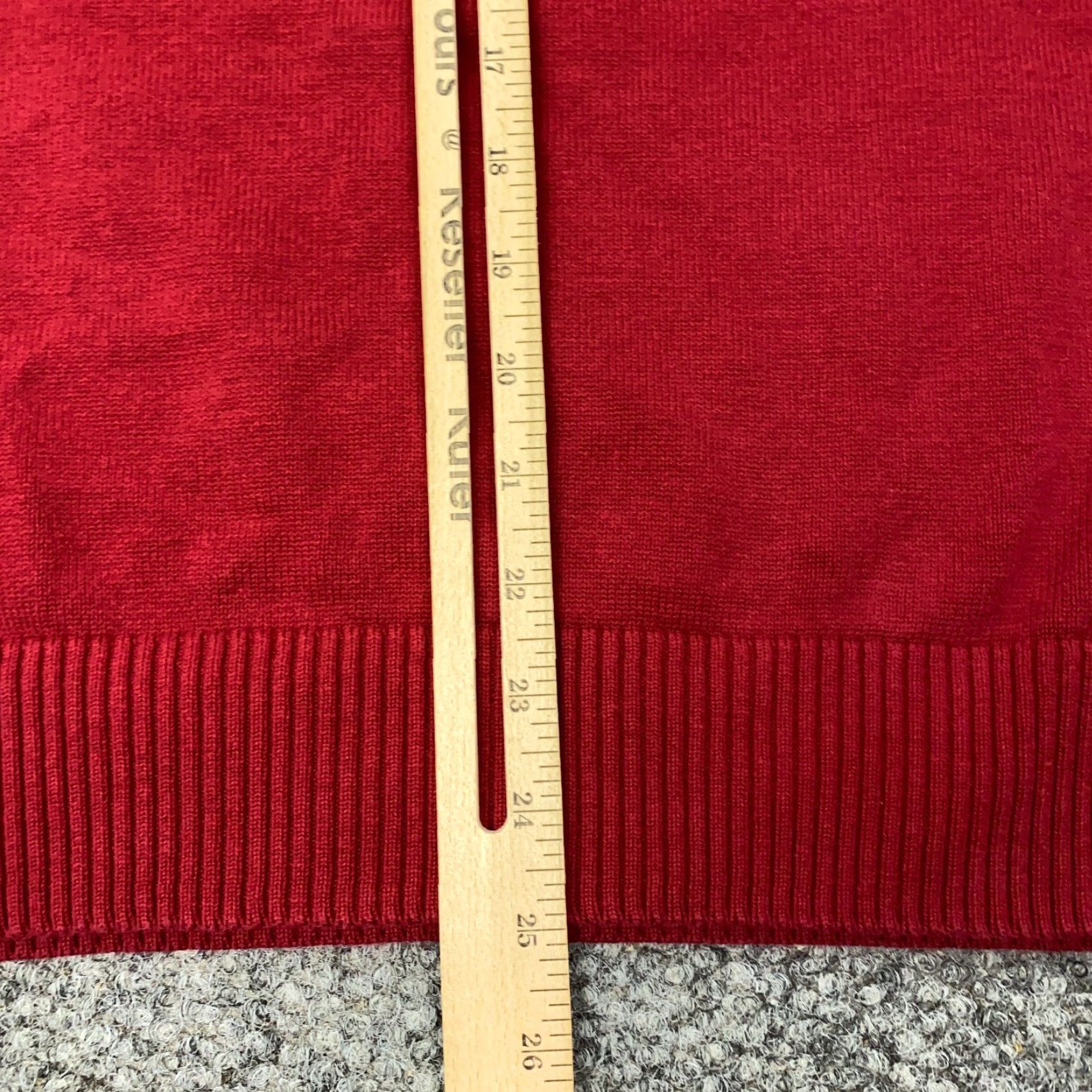 Oscar De La Renta VINTAGE Oscar de la Renta Sweater Knit Pullover Mens Large Red V-Neck Diamond Geometric Lightweight Geometric Hipster Designer Mens Clothing Size US L / EU 52-54 / 3 - 5 Thumbnail