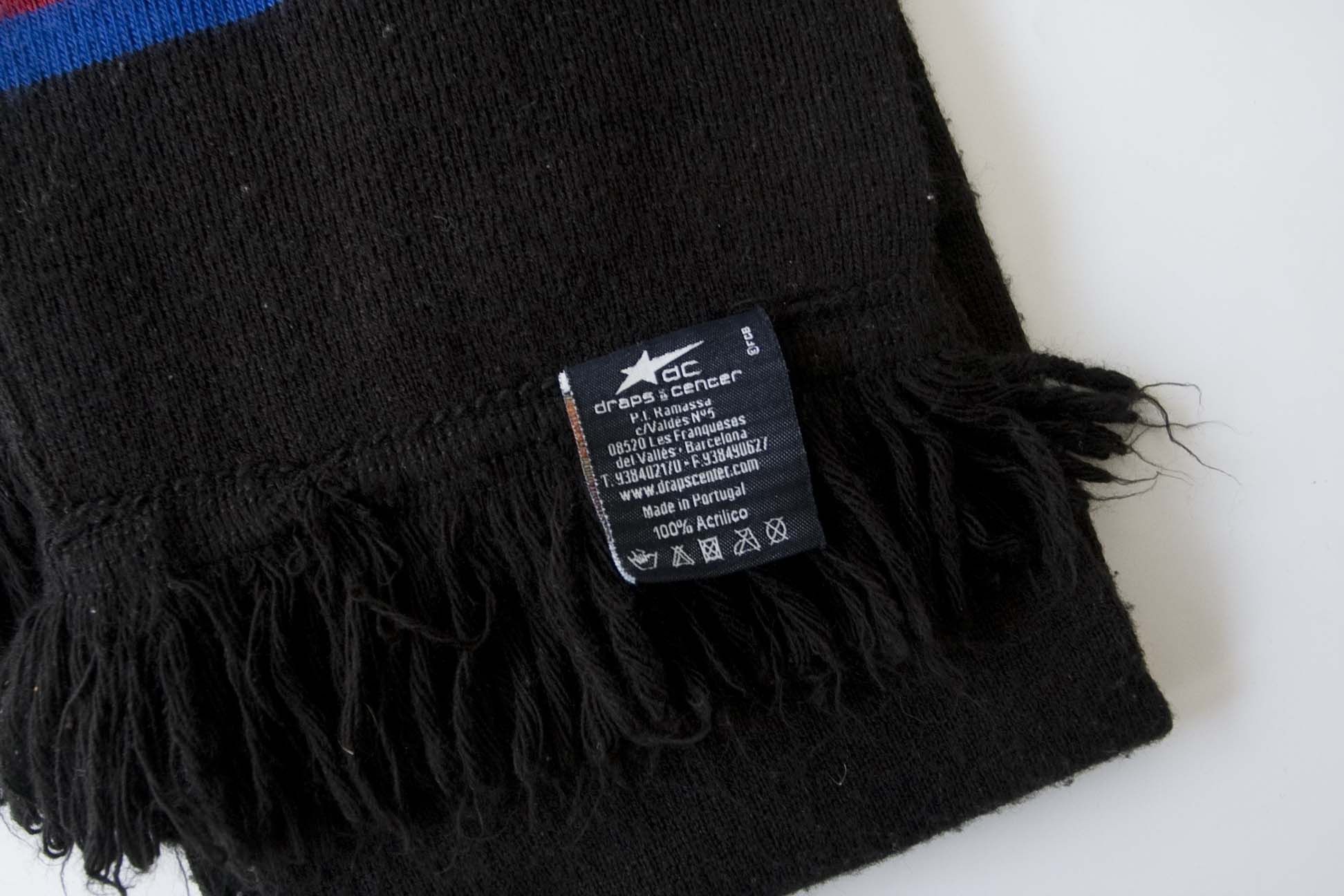Other FC Barcelona Soccer Winter Scarf Black Size ONE SIZE - 3 Thumbnail