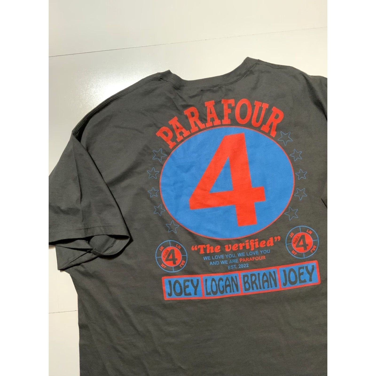 Vintage LXIX Apparel Paramore ParaFour The Verified 2023 Merch Rock Band T-Shirt Sz. 4XL Gray Mens Size US XXL / EU 58 / 5 - 4 Thumbnail