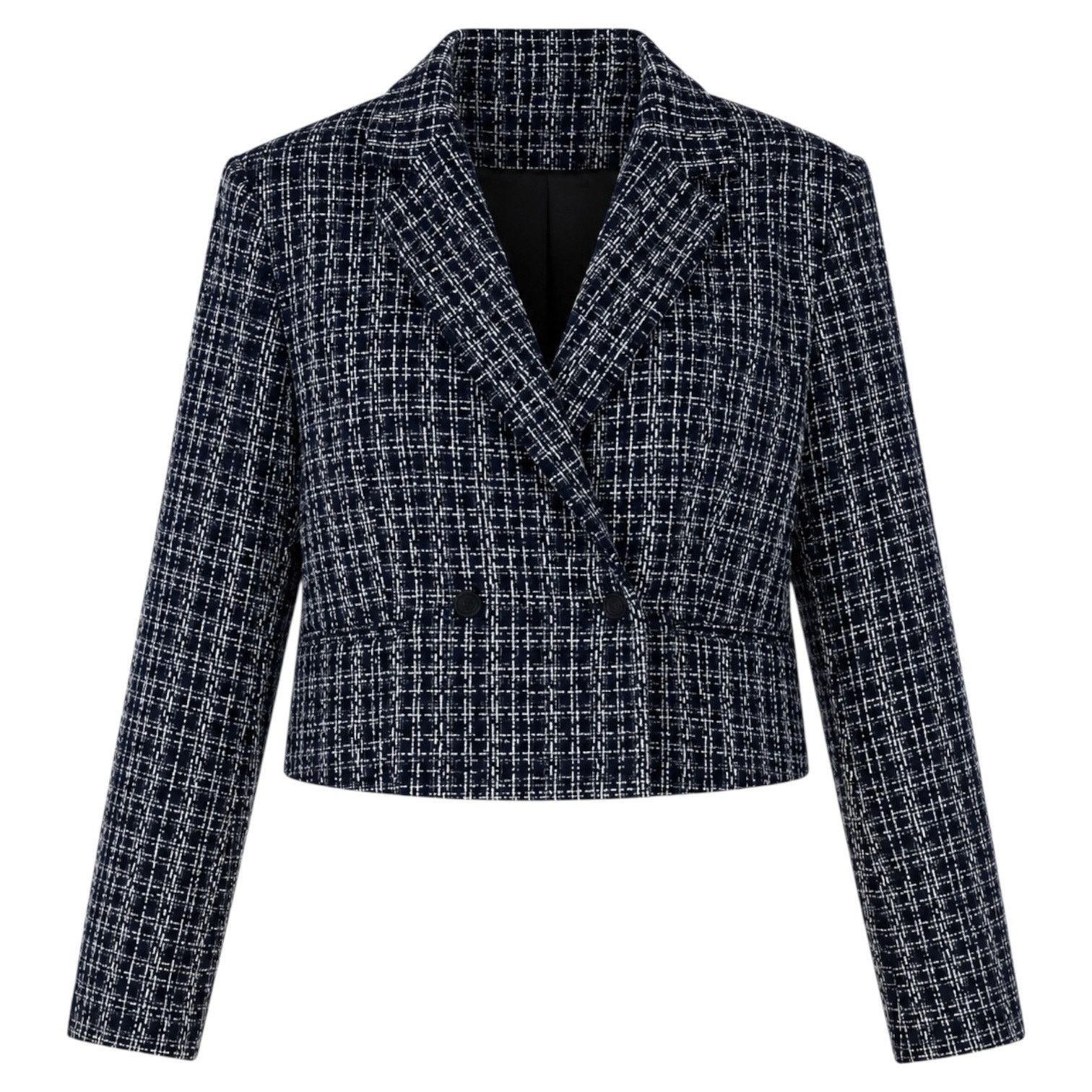 Rag & Bone Rag & Bone Elvy Tweed Double Breasted Blazer Navy Size 12 Size XL / US 12-14 / IT 48-50 - 3 Thumbnail