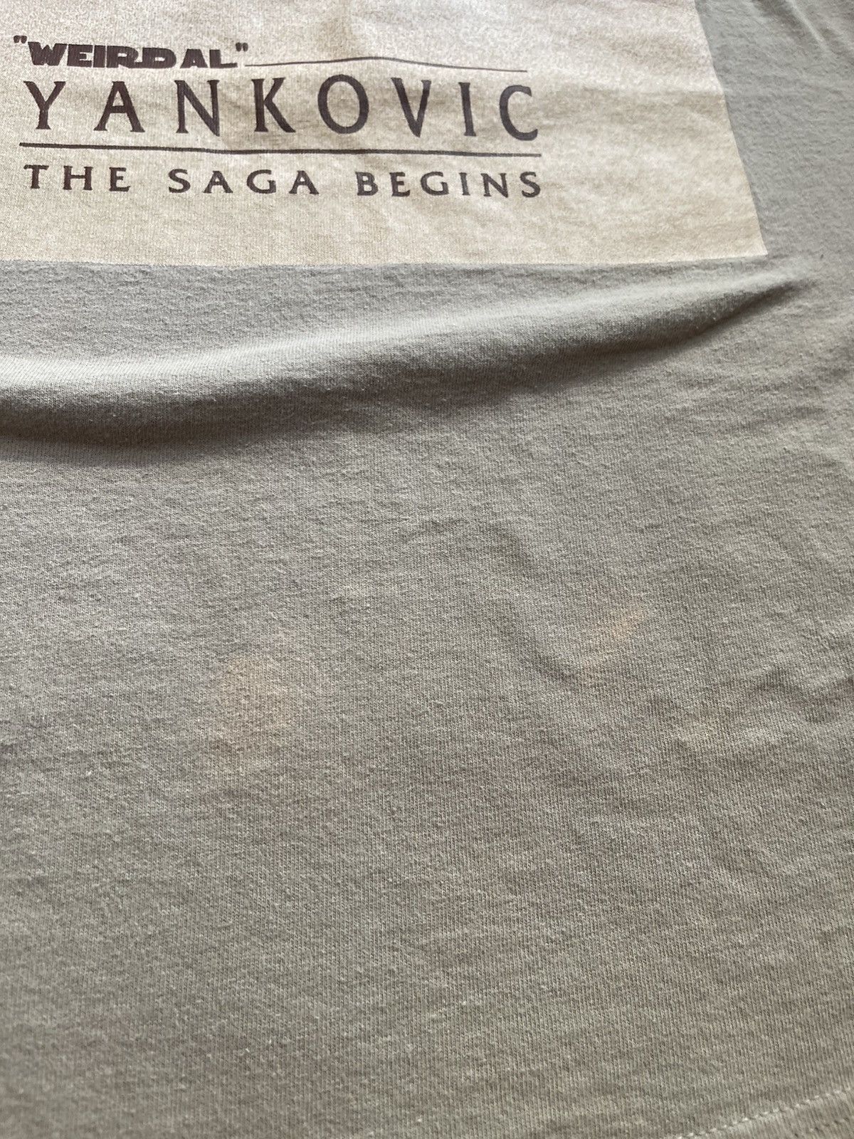 Band Tees VTG Weird Al Yankovic 'The Saga Begins' Star Wars Parody Tee Size US L / EU 52-54 / 3 - 3 Thumbnail