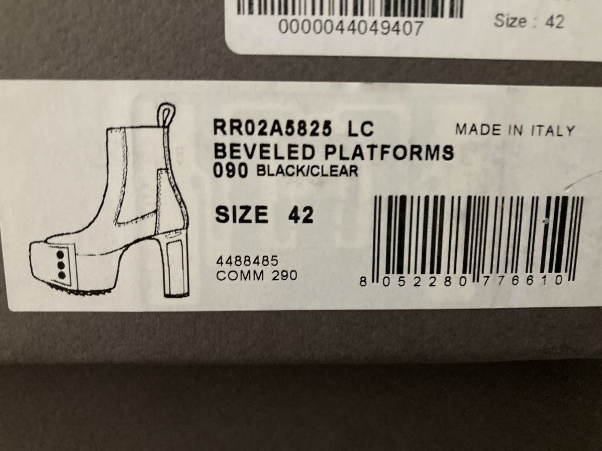 Rick Owens NEVER WORN/ Rick Owens Beveled Platform Boots Size US 9 / EU 42 - 2 Thumbnail