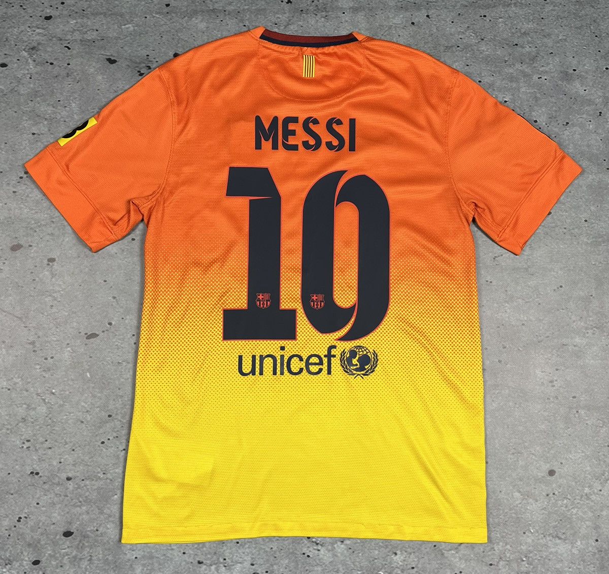 image of F C Barcelona x Nike Barcelona Nike Messi 2012-2013 Football Jersey, Men's (Size Small)