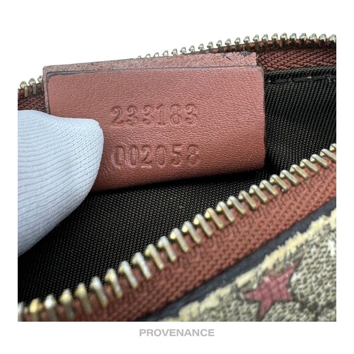 Gucci 🔴 Gucci Key Pouch Cles Micro GG Supreme Stars Red Grailed