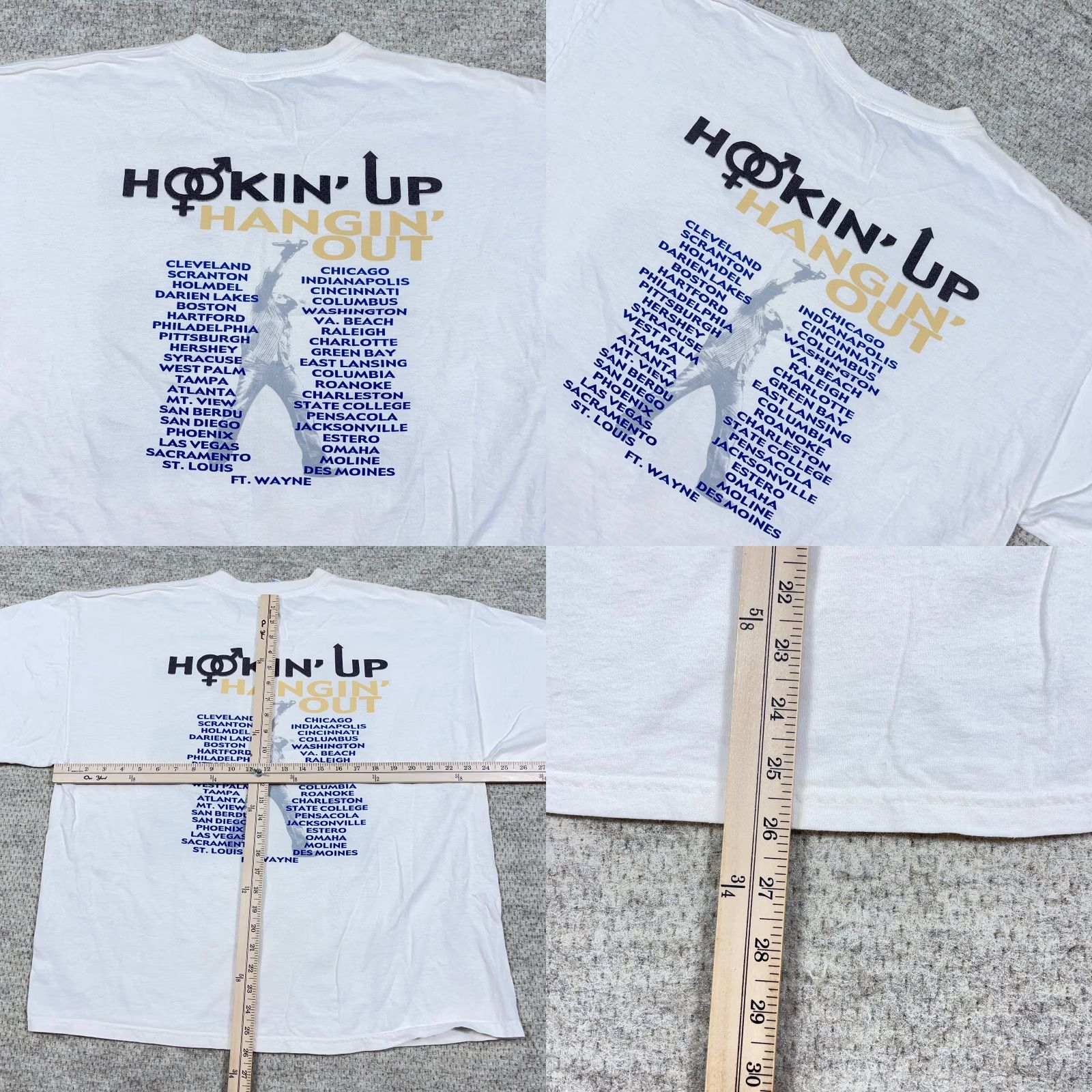 Delta VINTAGE Toby Keith Shirt Men 2XL White Band Tee 2000s Y2K Hookin Up Logo Graphic Print Casual T-Shirt Ladies? Size US XXL / EU 58 / 5 - 9 Thumbnail