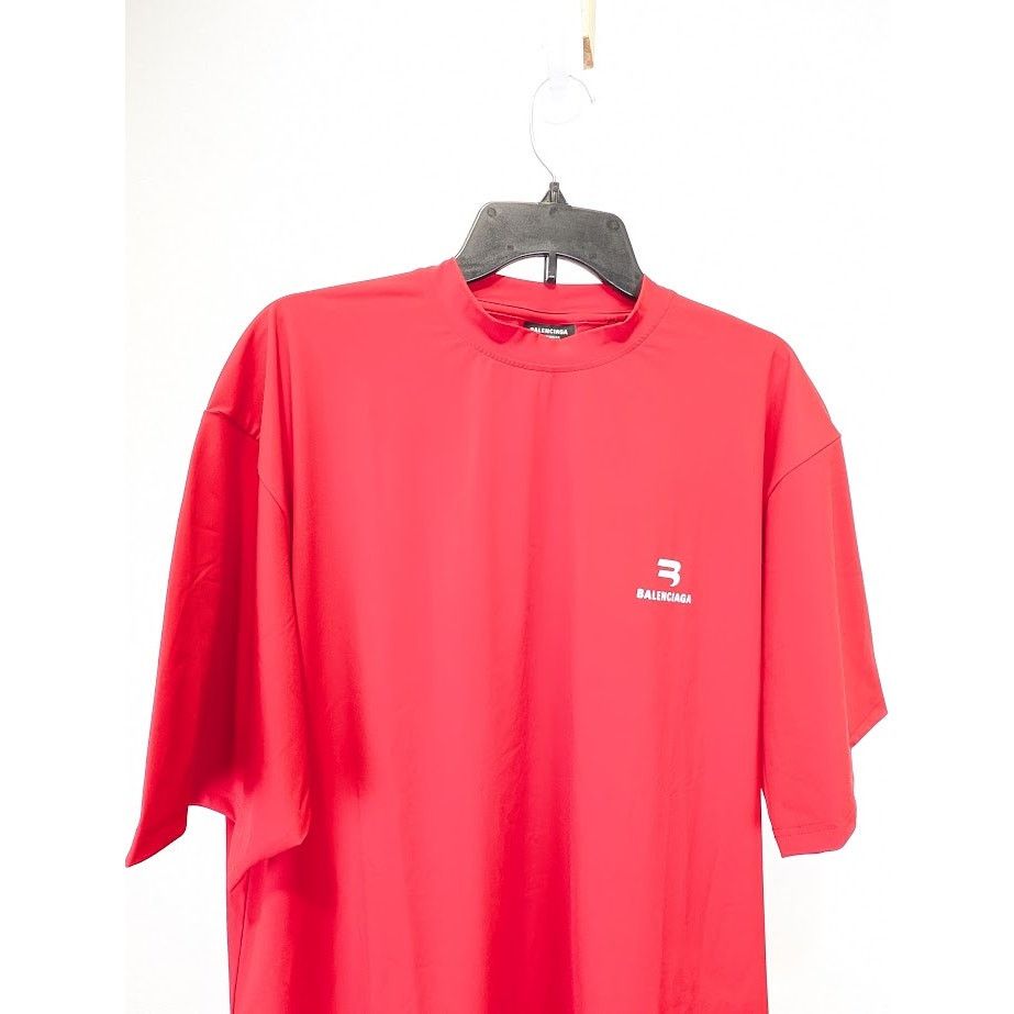 Adidas × Balenciaga o1rshd1 Swim T-Shirt in Red Size US M / EU 48-50 / 2 - 7 Thumbnail