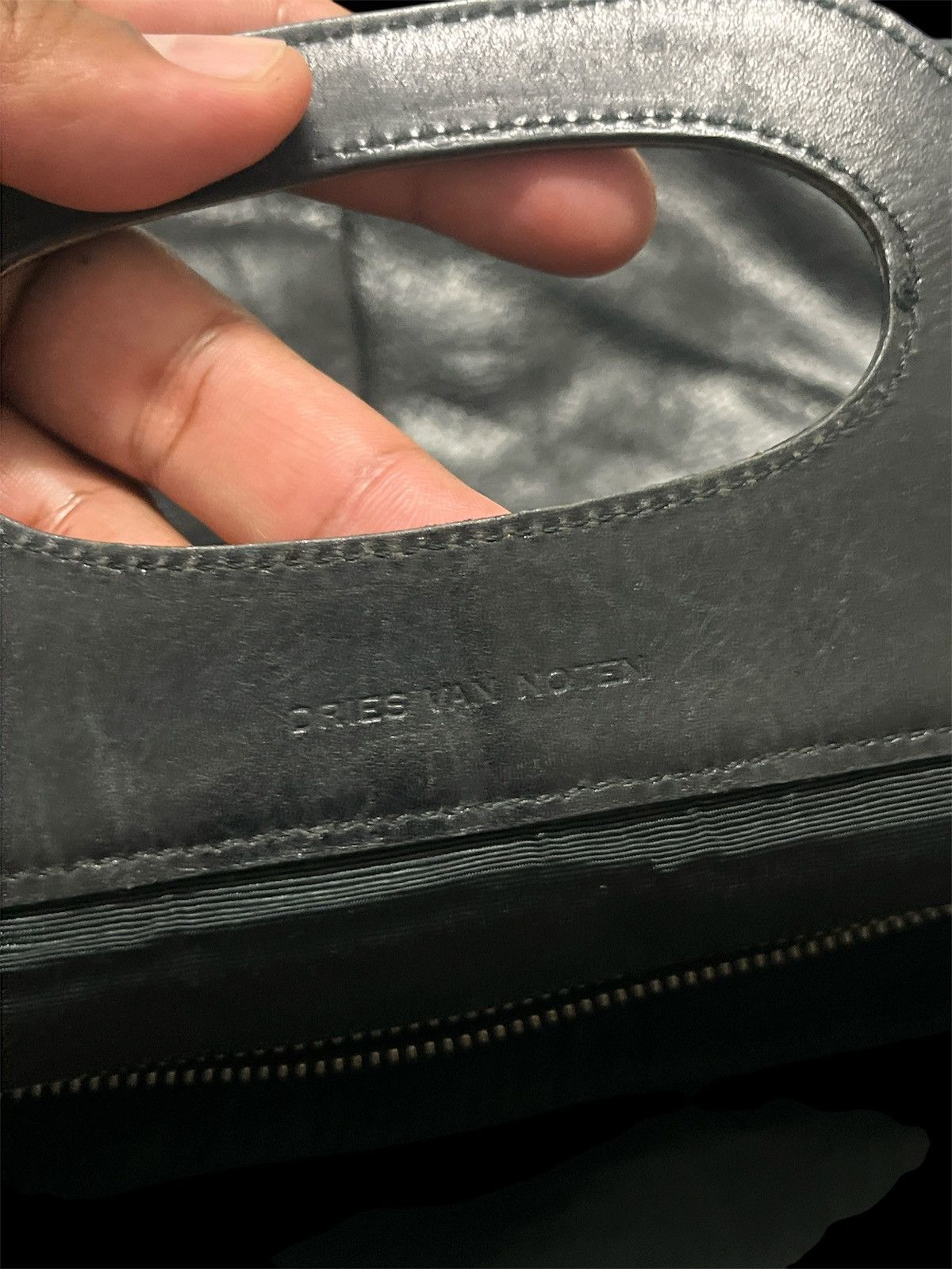 Dries Van Noten Dries Van Noten Hand Bag Leather Black Size ONE SIZE - 5 Thumbnail