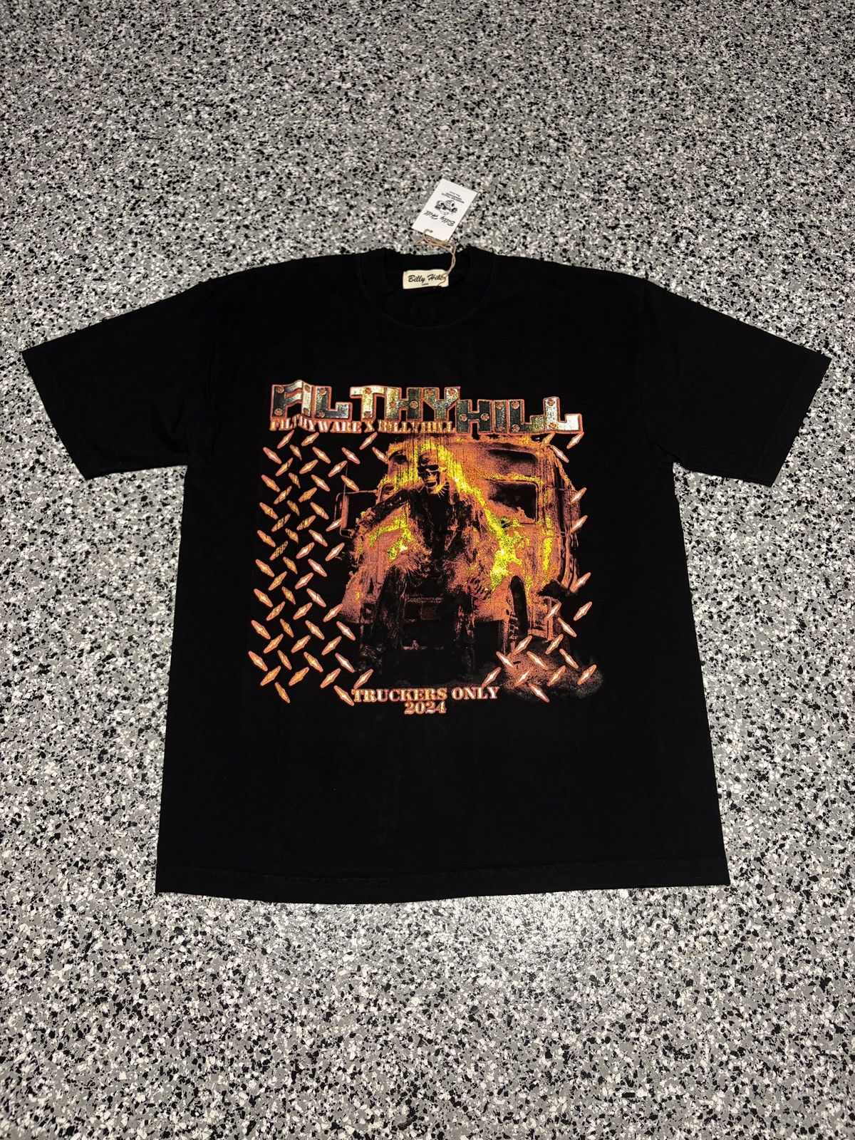 Billy Hill 2024 Billy Hill X F1lthy Black “Twisted Metal” T-Shirt Sz. L Size US L / EU 52-54 / 3 - 1 Thumbnail
