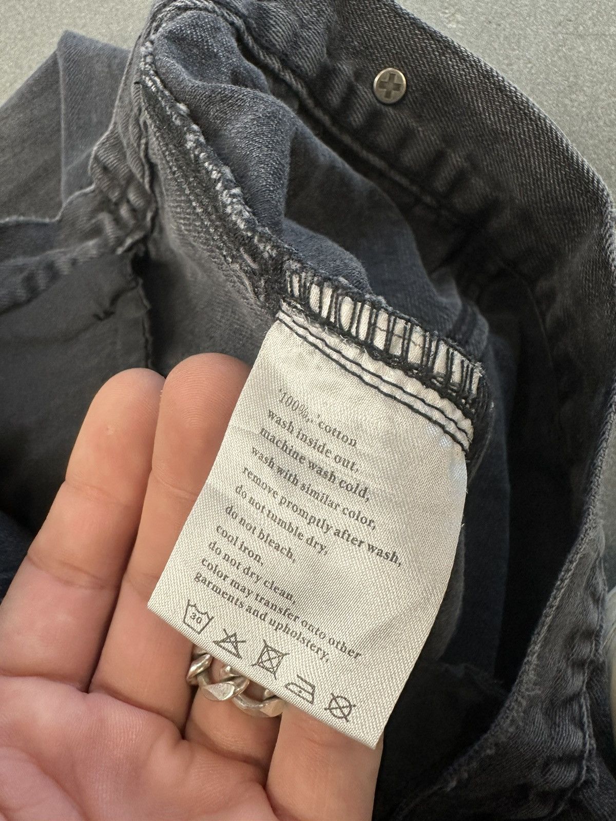 Ksubi Ksubi Classic Distressed Sketchy Black Denim Jacket Size US M / EU 48-50 / 2 - 9 Thumbnail