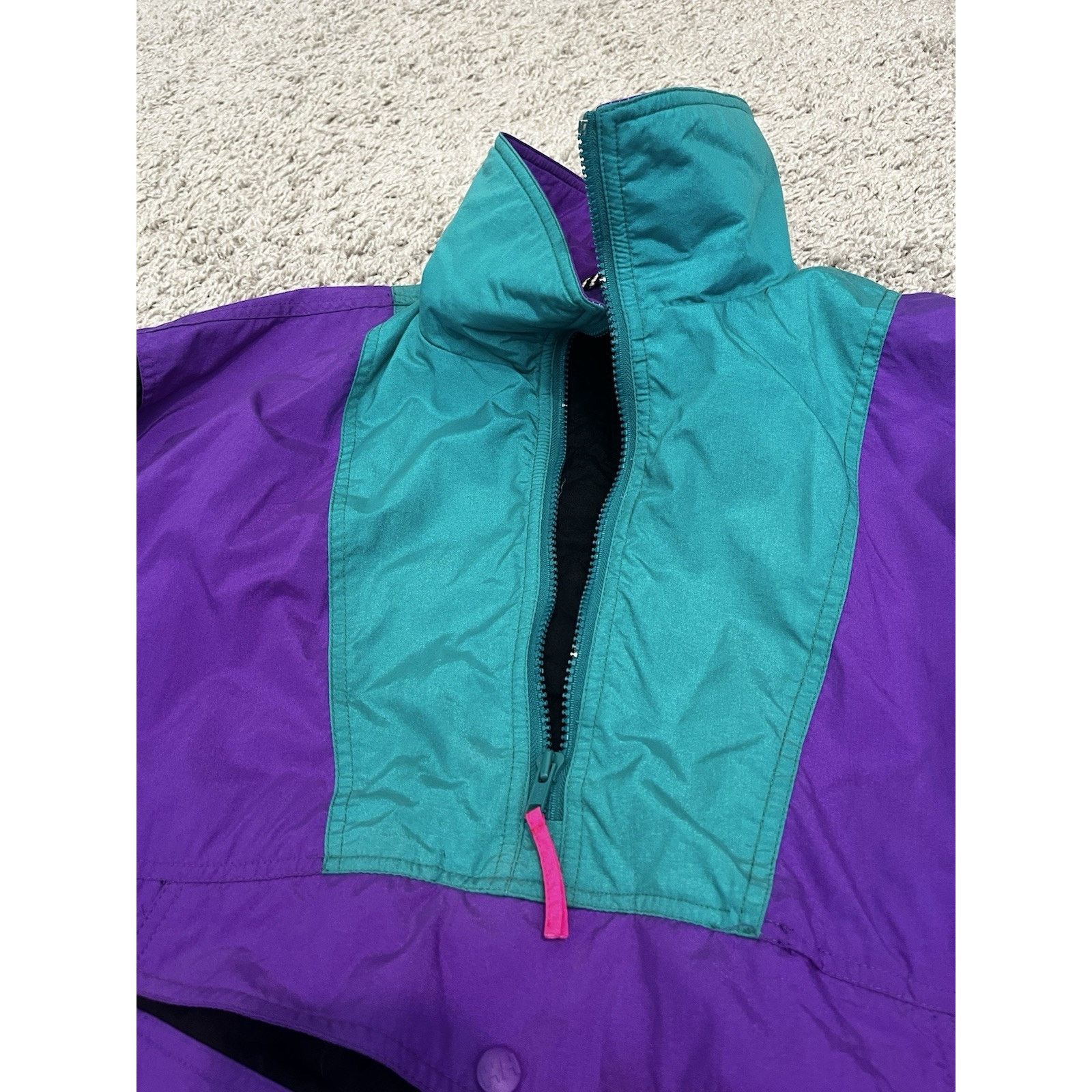 Helly Hansen Vtg Helly Hansen Anorak Jacket 90s Purple Teal L Hong Kong Size US L / EU 52-54 / 3 - 12 Thumbnail