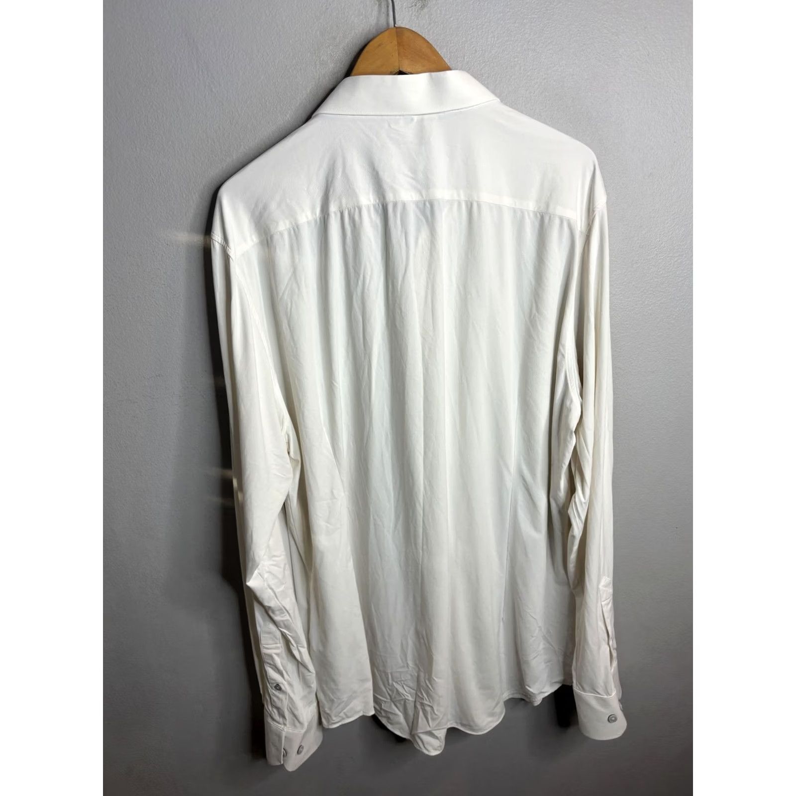 Maceoo Maceoo Black Label Shirt Mens 3XL White Long Sleeve Button Front Dress Collared Size 48R - 5 Thumbnail