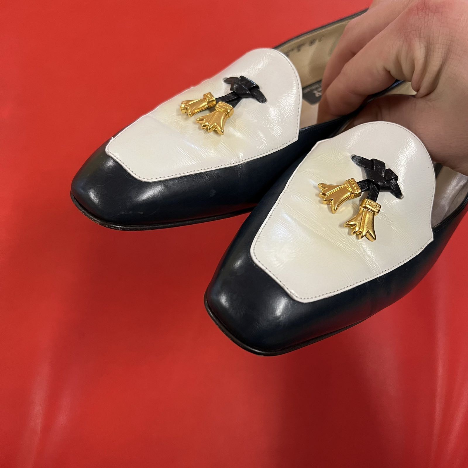 Bally × Designer Vintage Bally Loafers Hells Blue Sz 6.5 Size US 6.5 / IT 36.5 - 2 Thumbnail