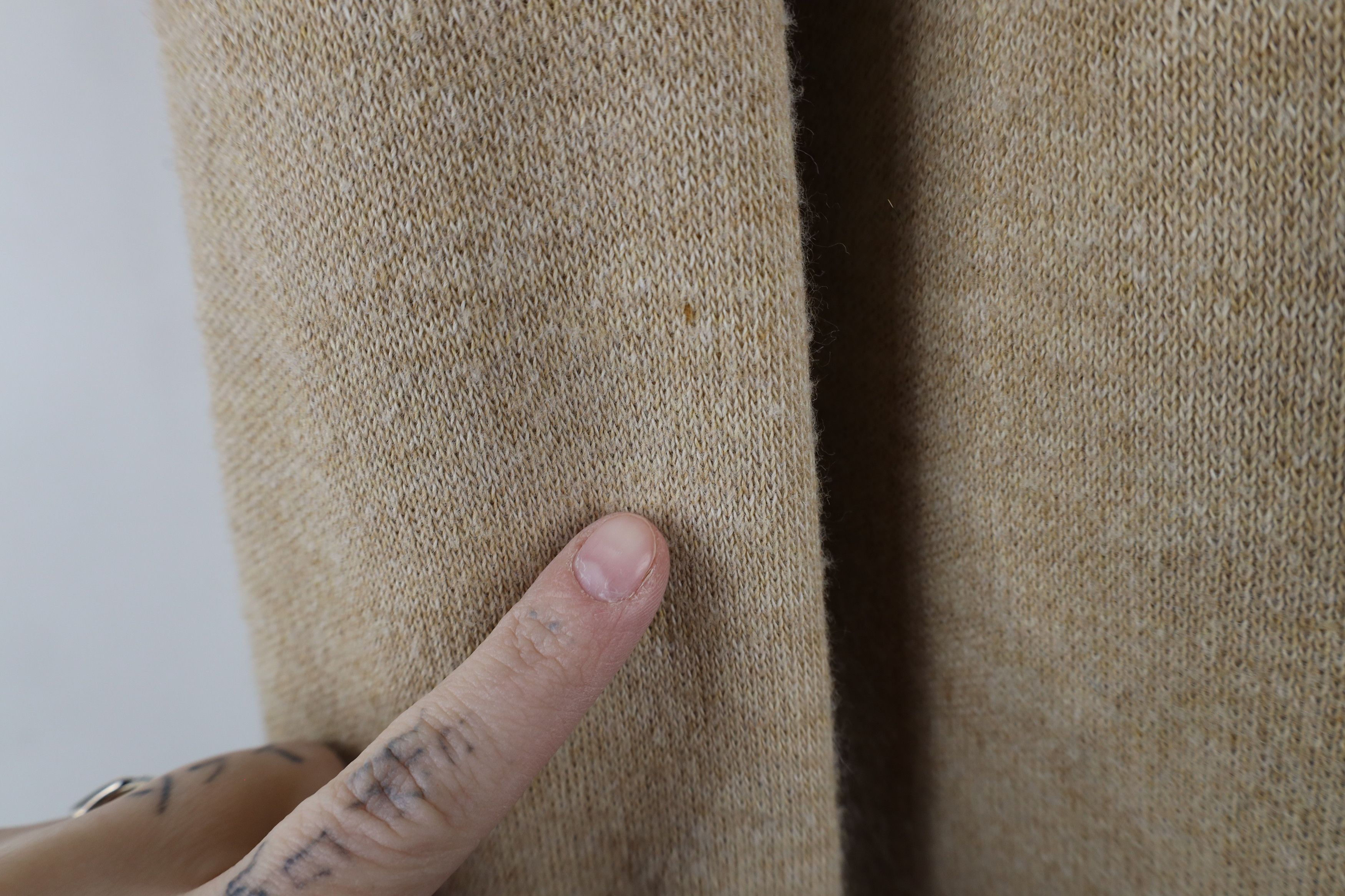 Vintage Vintage 90s Streetwear Cardigan Sweater Beige USA Acrylic Size US L / EU 52-54 / 3 - 4 Thumbnail