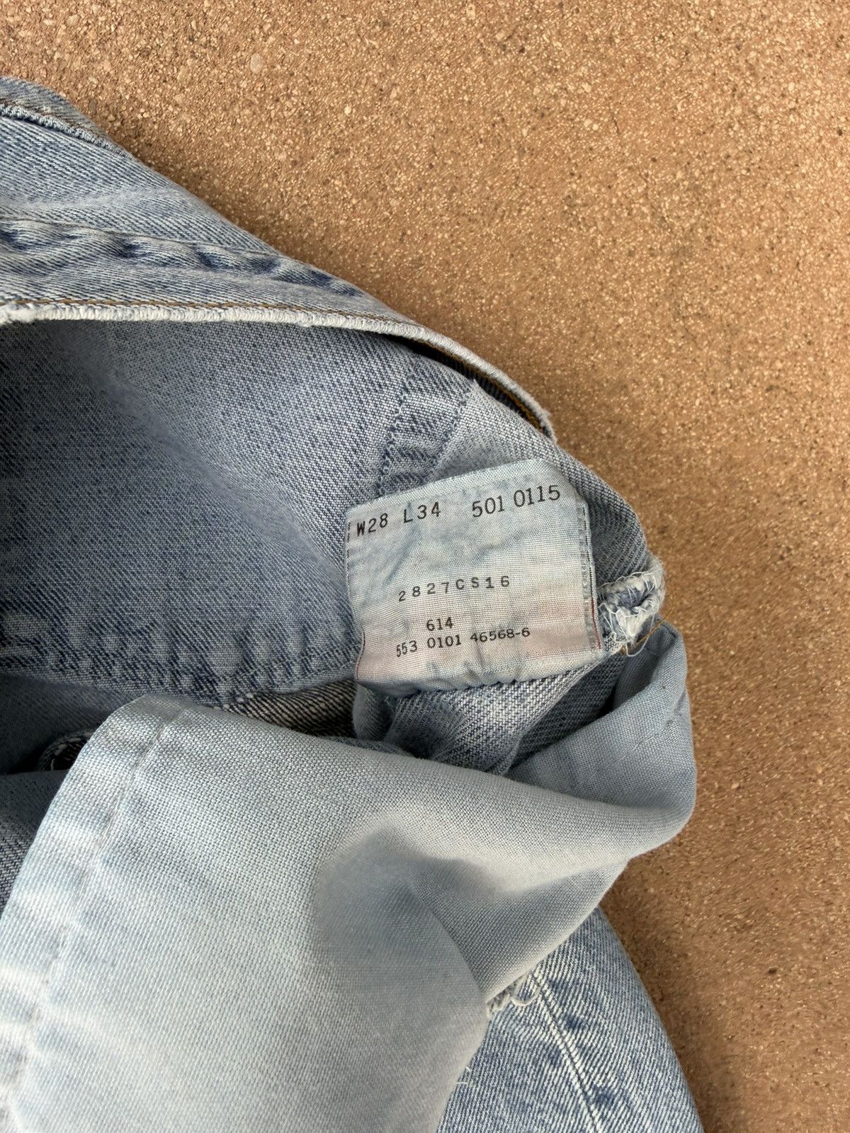 Levi's Vintage Levi’s 501xx Buttonfly Straight Faded Jeans 27x32 Size US 27 - 6 Thumbnail