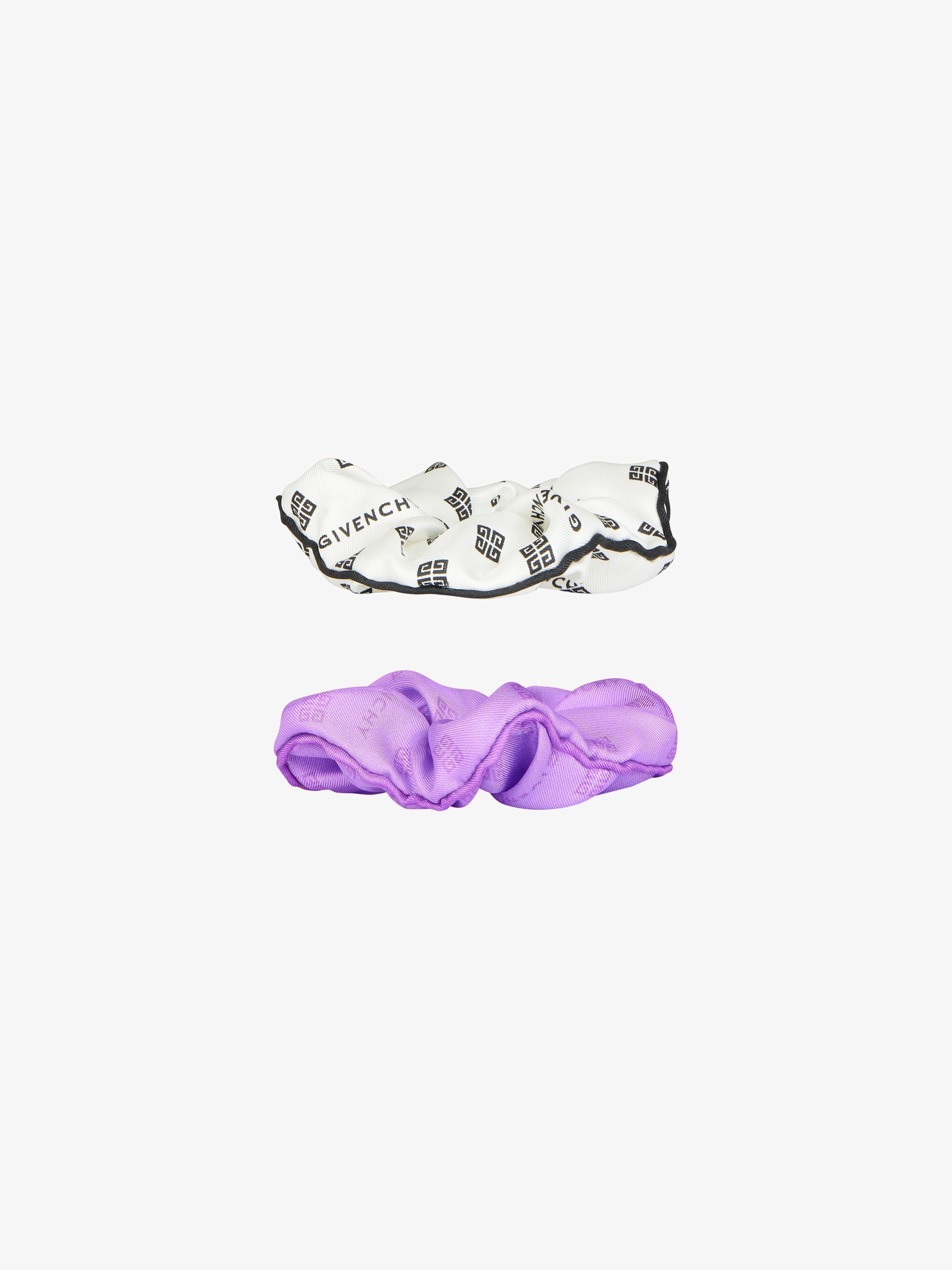 Givenchy o1srvl11e1124 Size:OS / Plumetis Scrunchy in White/Purple Size ONE SIZE - 2 Thumbnail
