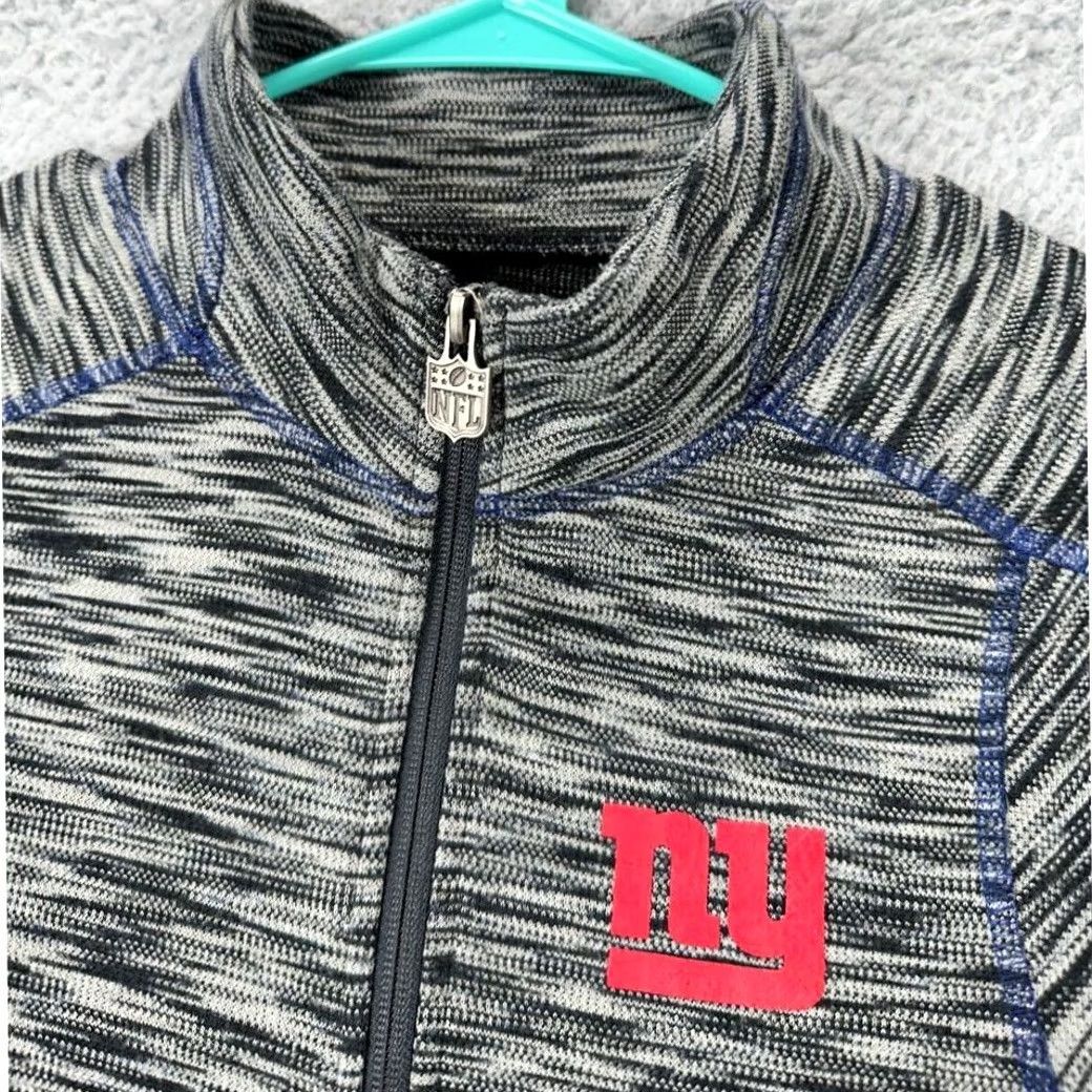 NFL New York Giants Full Zip Jacket Womens Medium Grey Casual Ladies NFL Pro Line Size M / US 6-8 / IT 42-44 - 7 Thumbnail